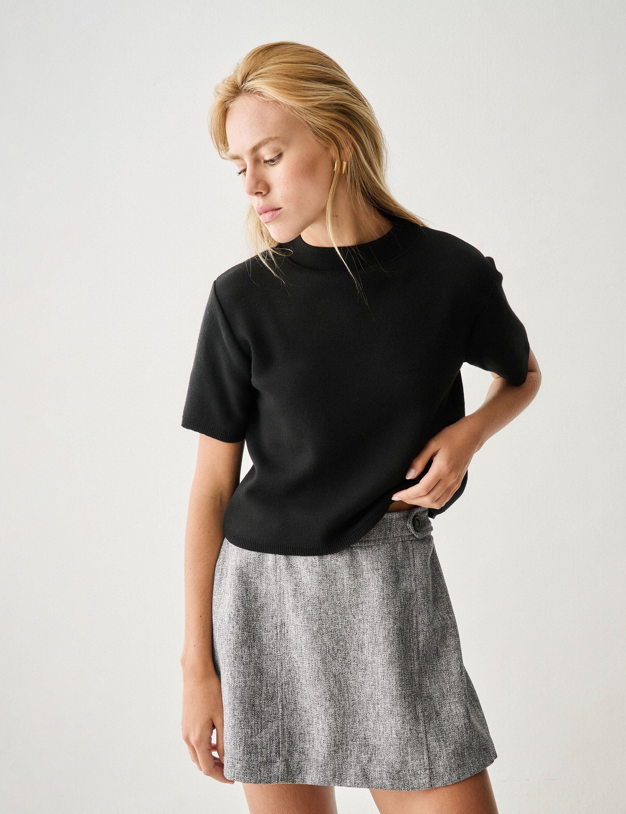 Blusa Aurora Tricot Preto