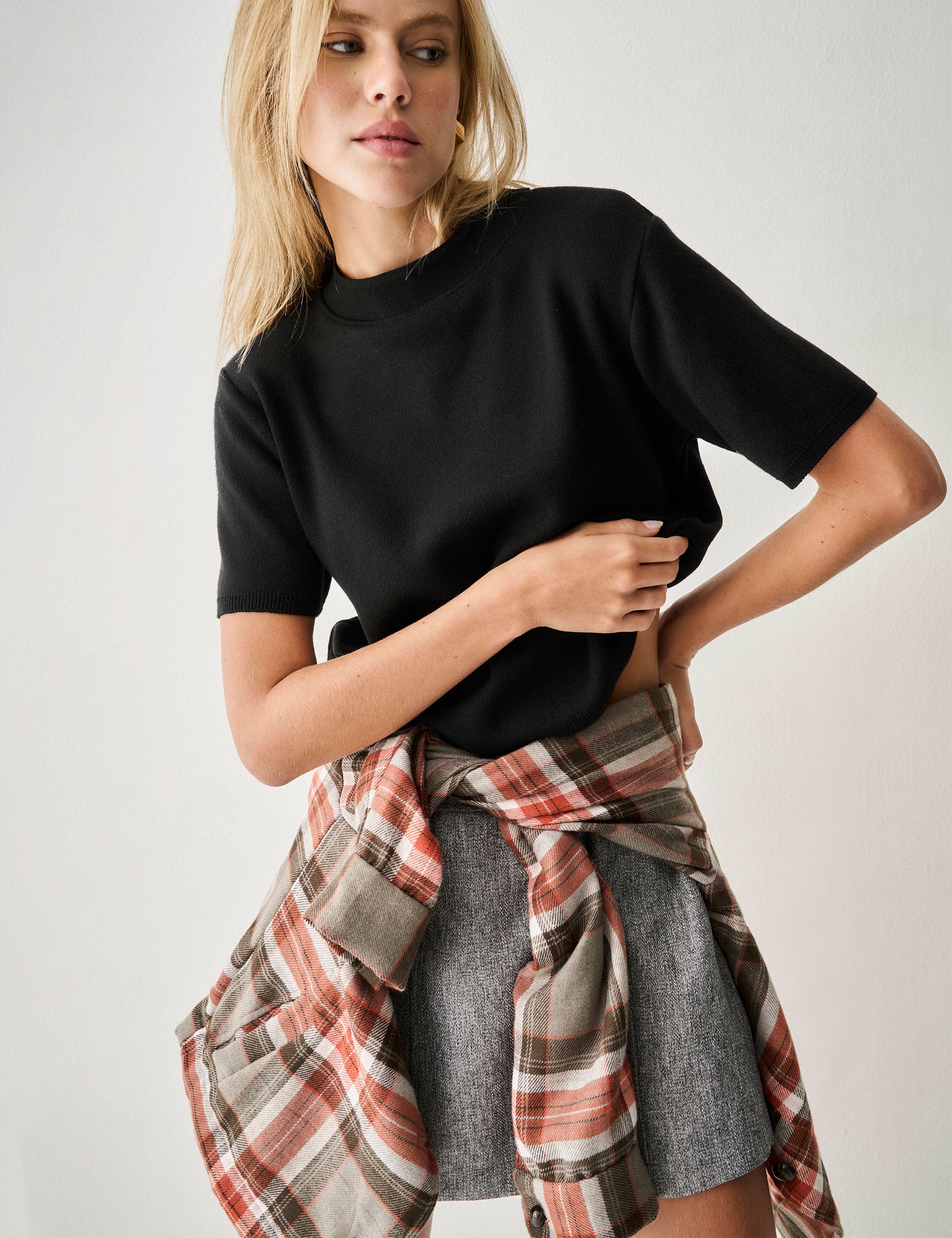 Blusa Aurora Tricot Preto
