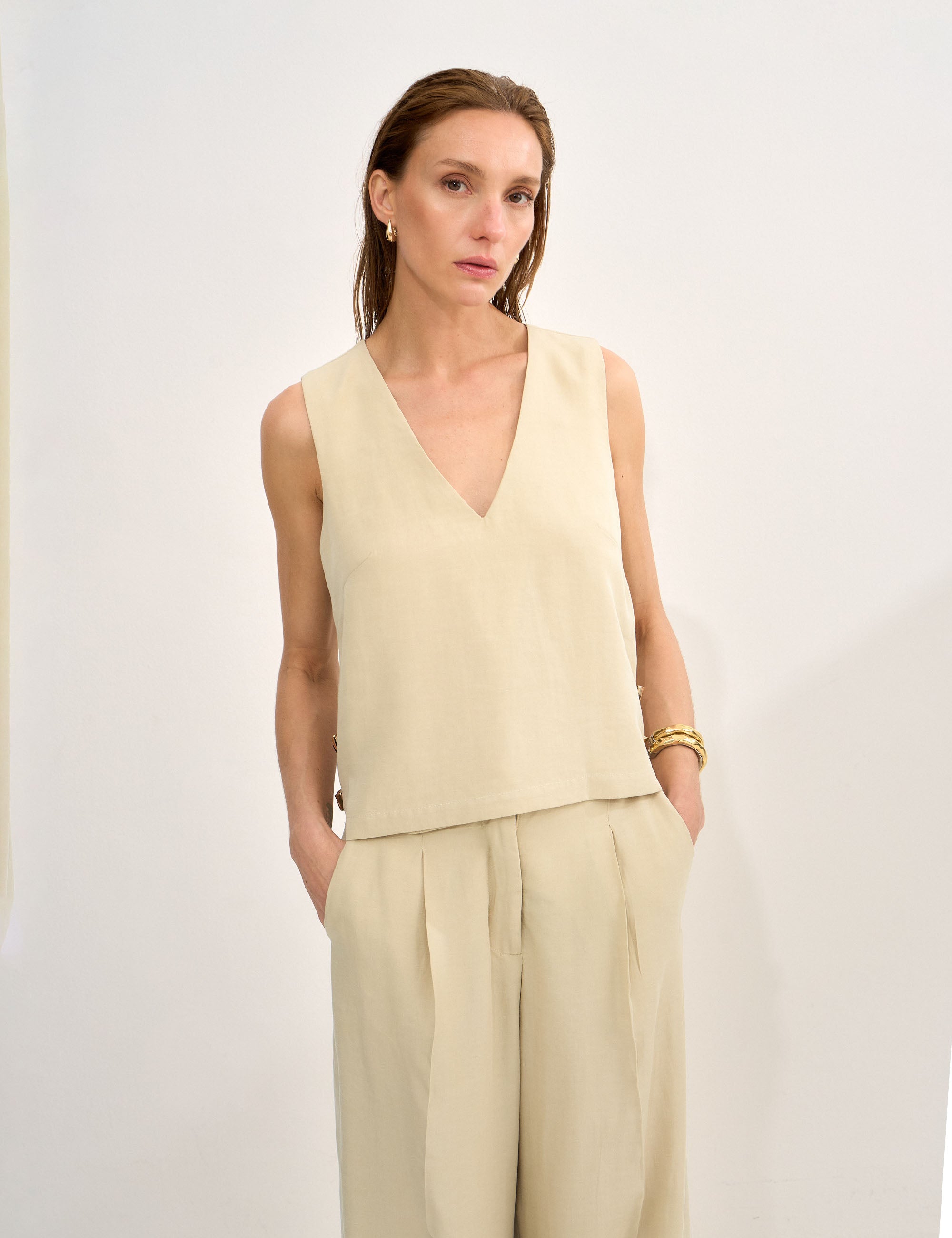 Blusa Bianca Liocel Bege