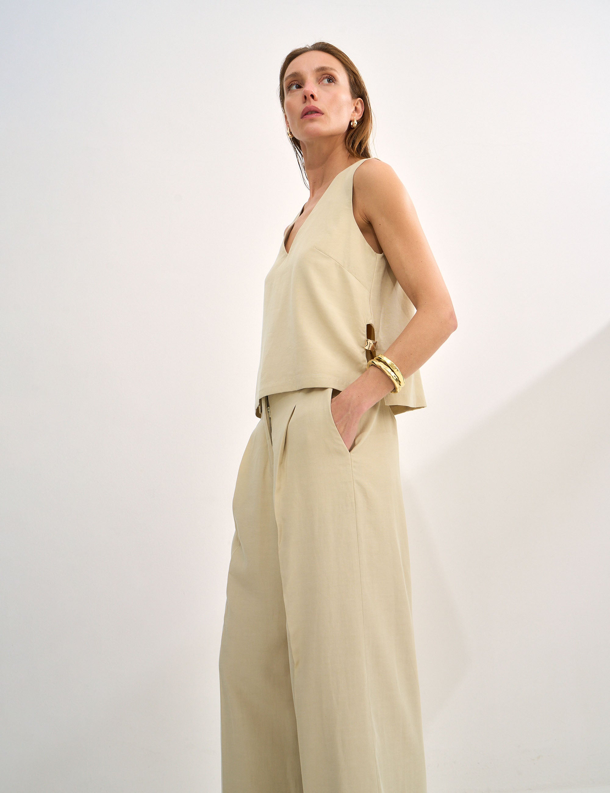 Blusa Bianca Liocel Bege