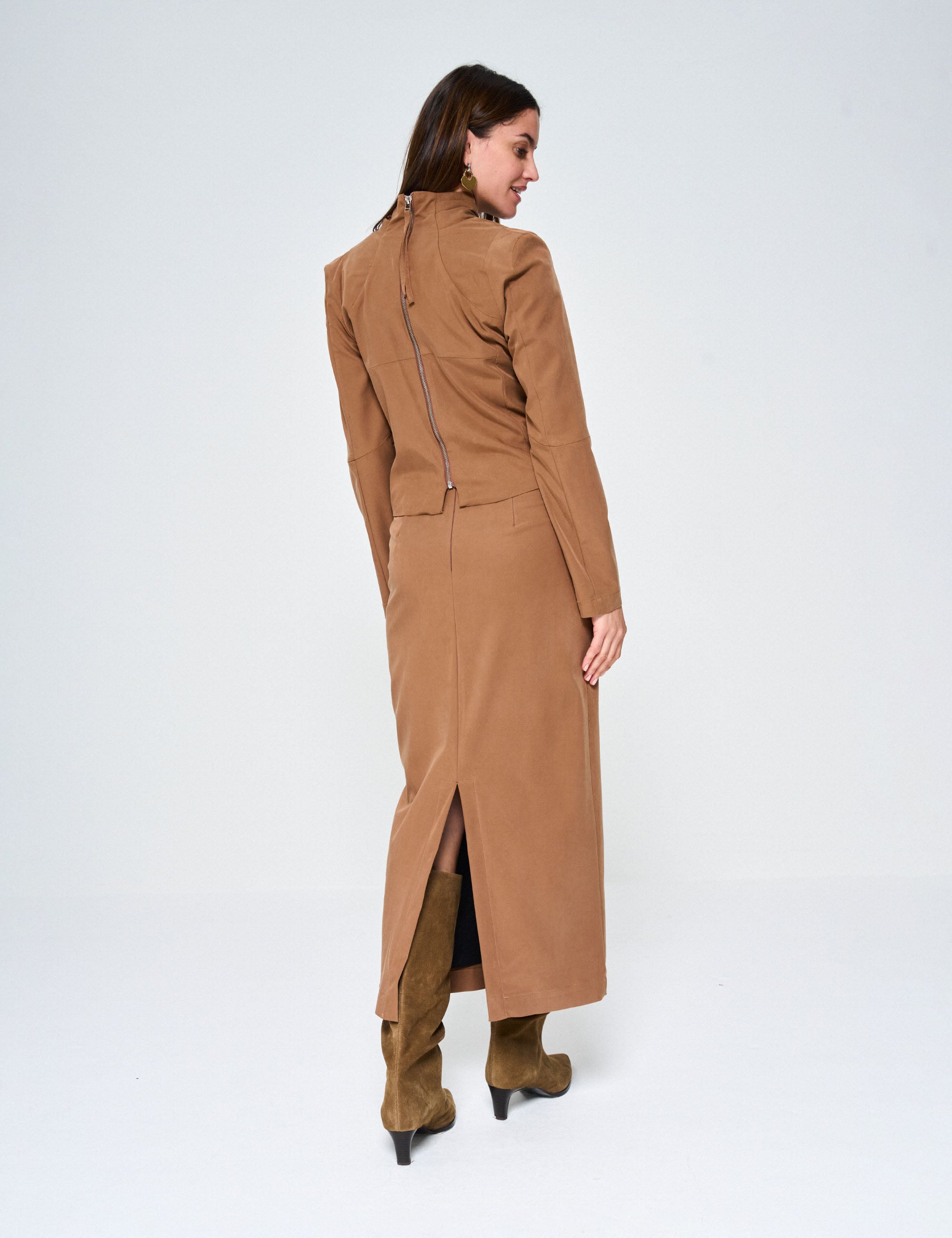 Blusa Brooklin Alfaiataria Marrom