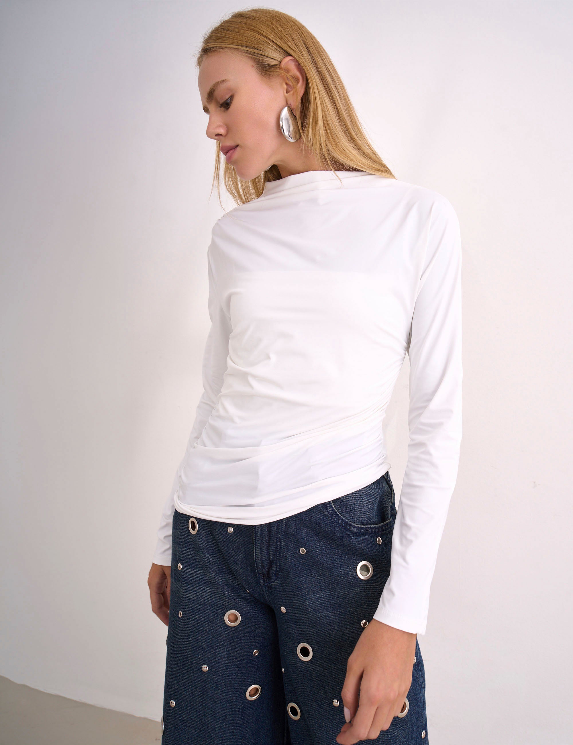 Blusa Delphine Malha Off White