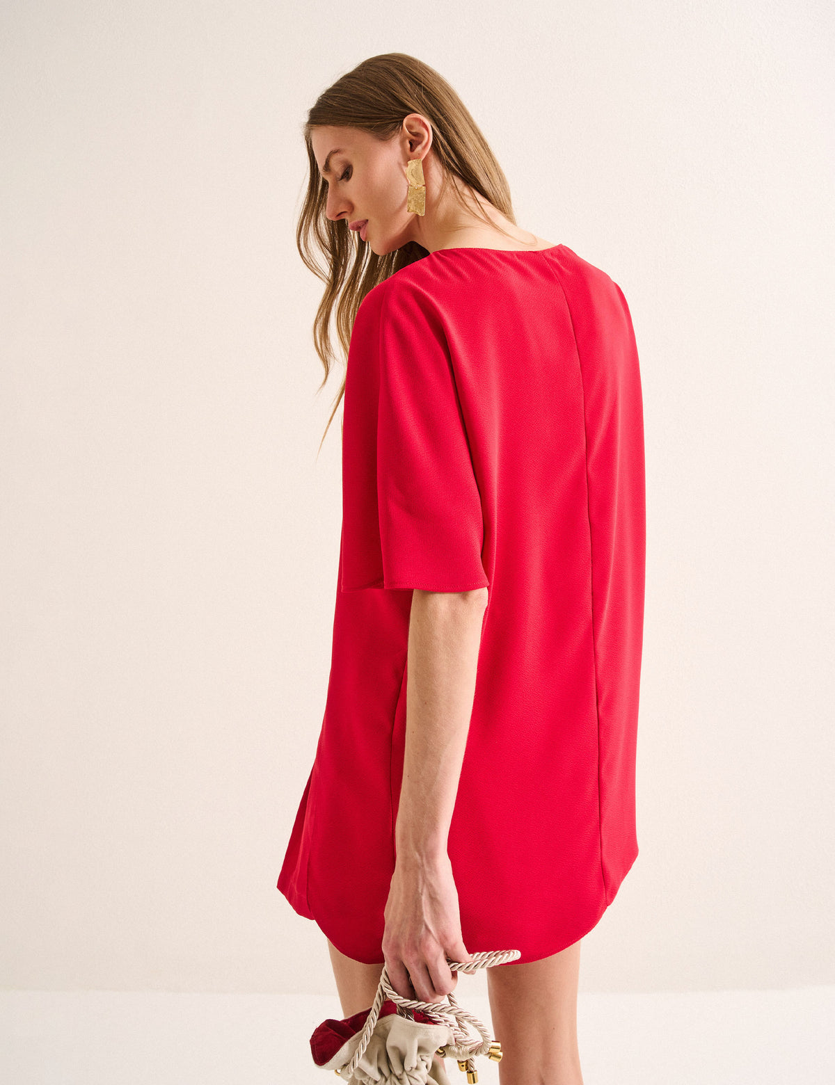 Blusa Estela Acetinado Vermelho