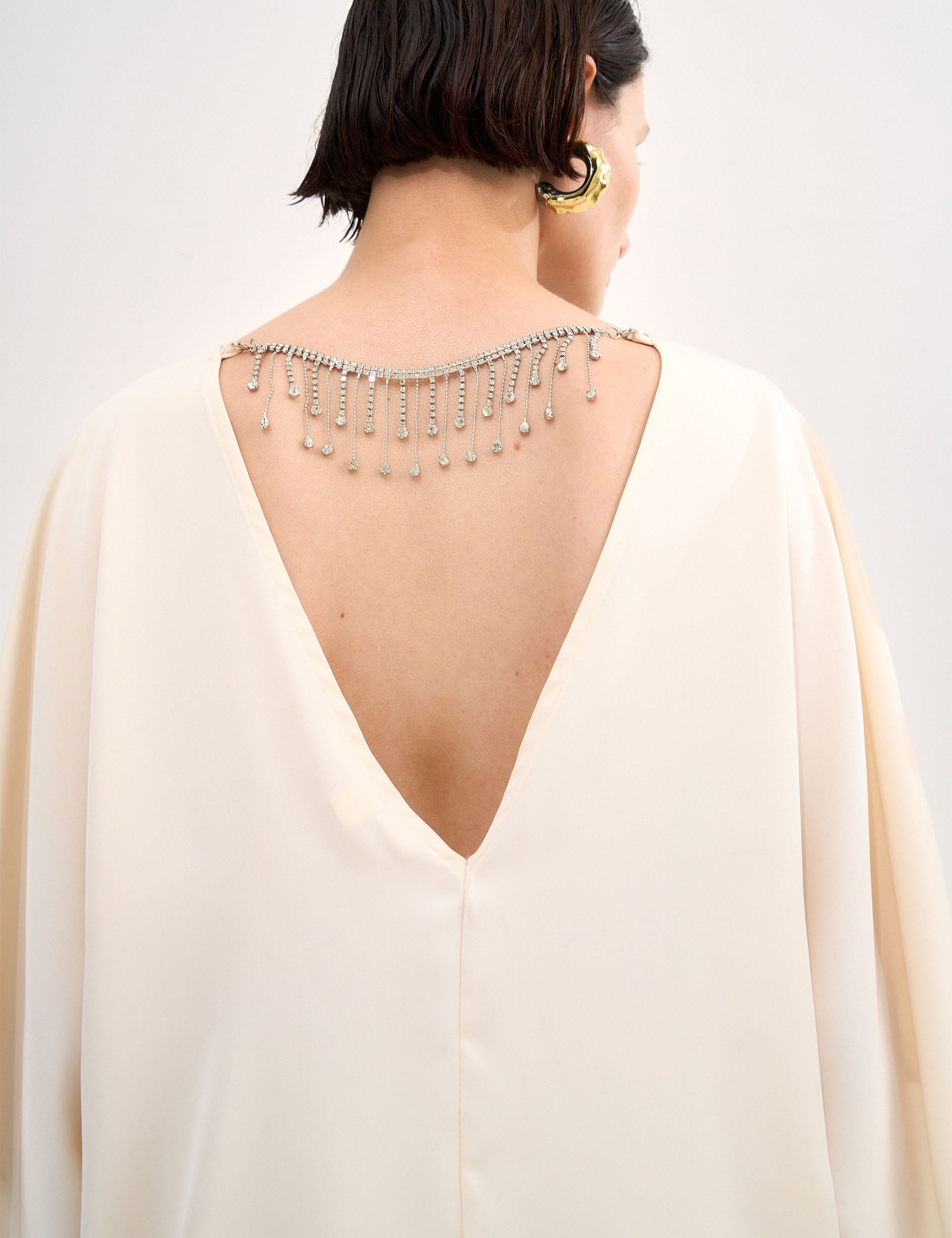 Blusa Evelyn Cetim Perola