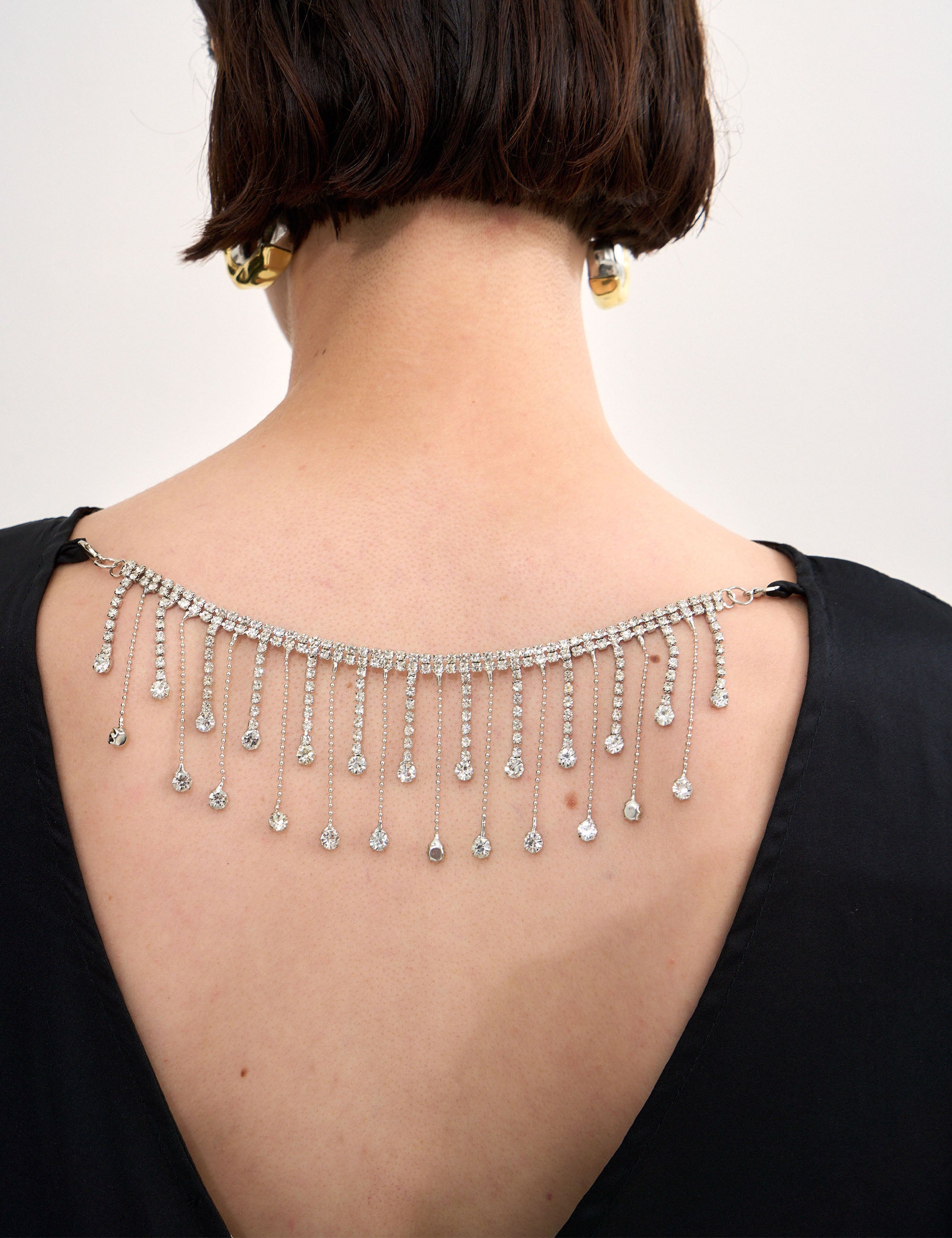 Blusa Evelyn Cetim Preto