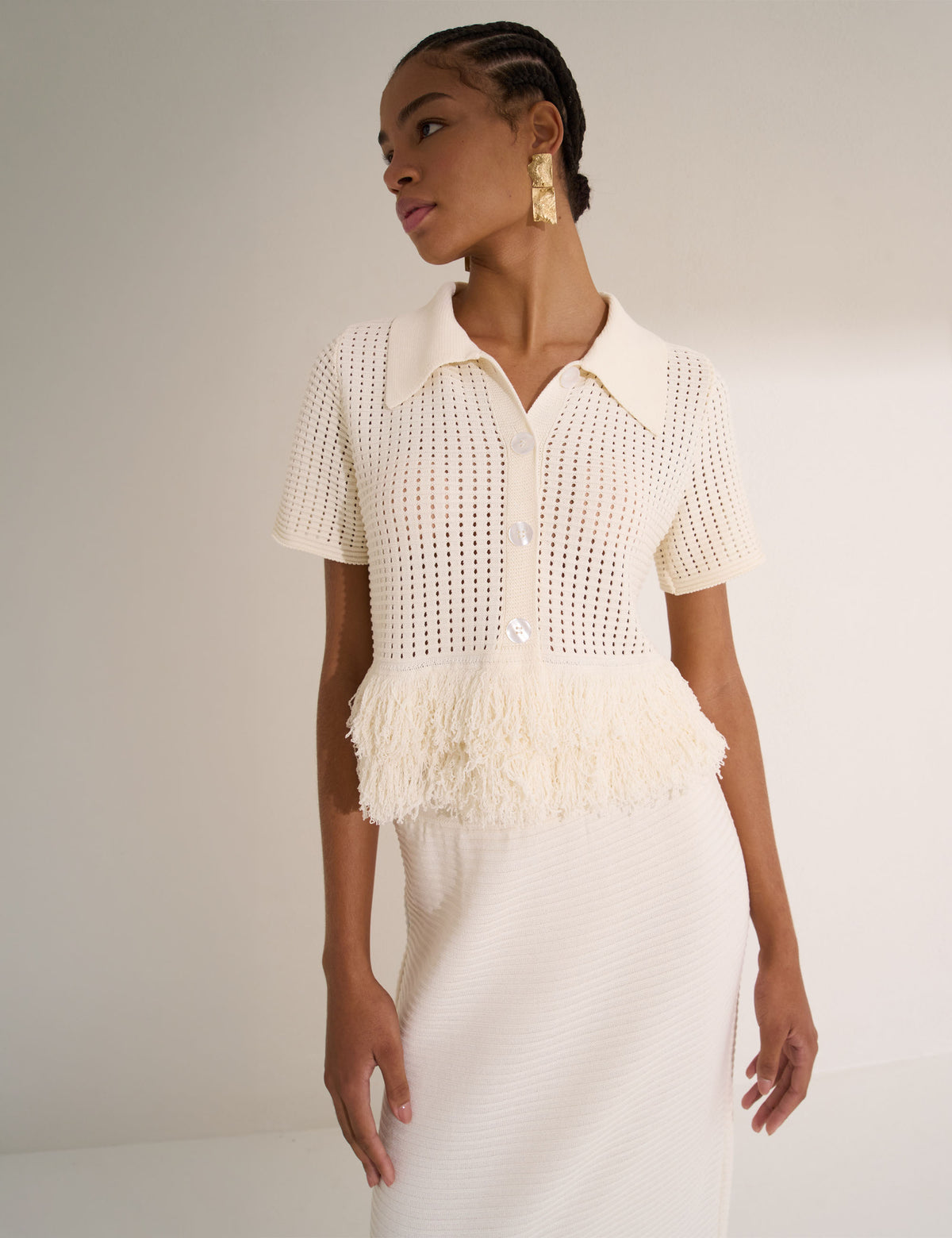 Blusa Joaquina Tricot Branco