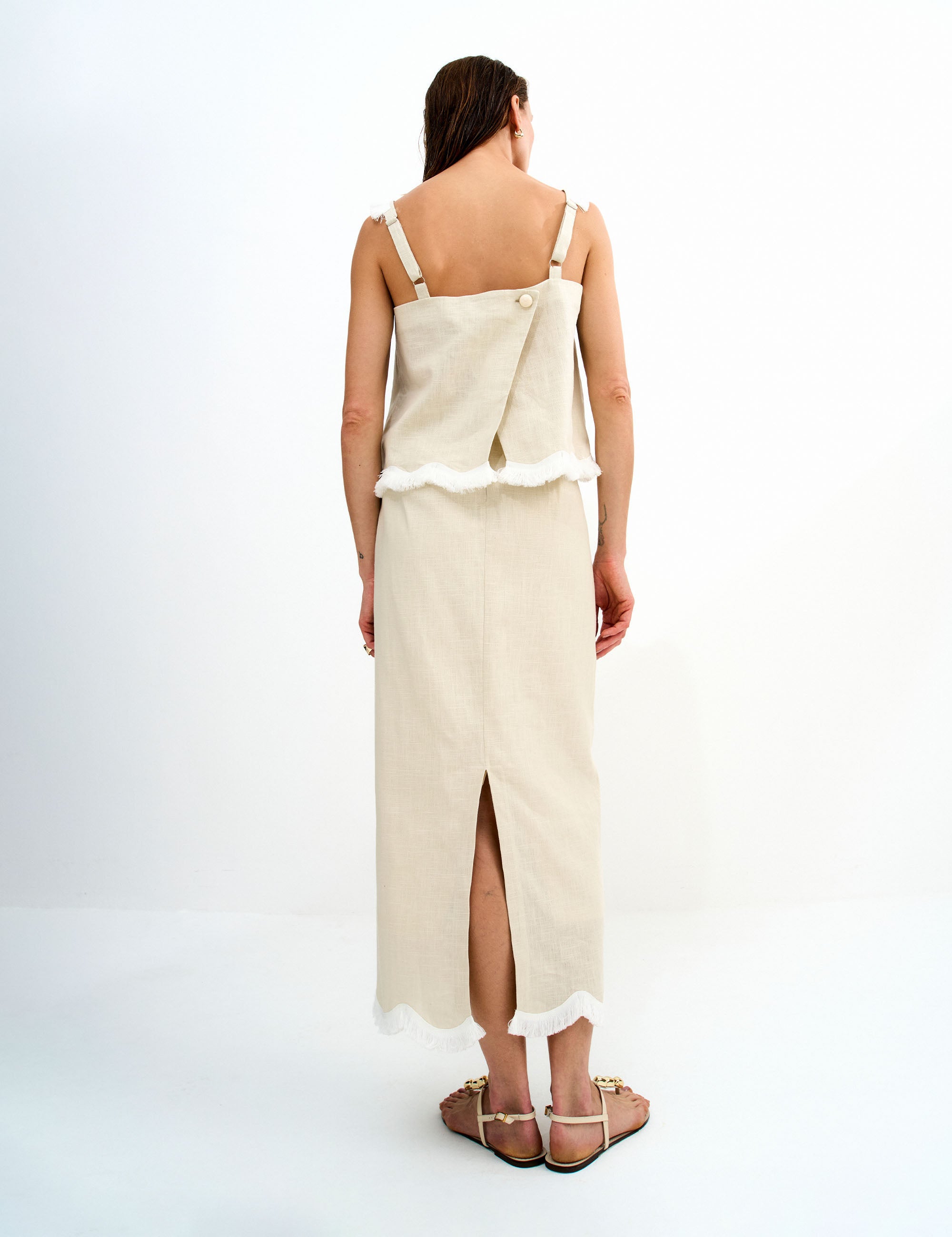 Blusa Kai Ramie Areia