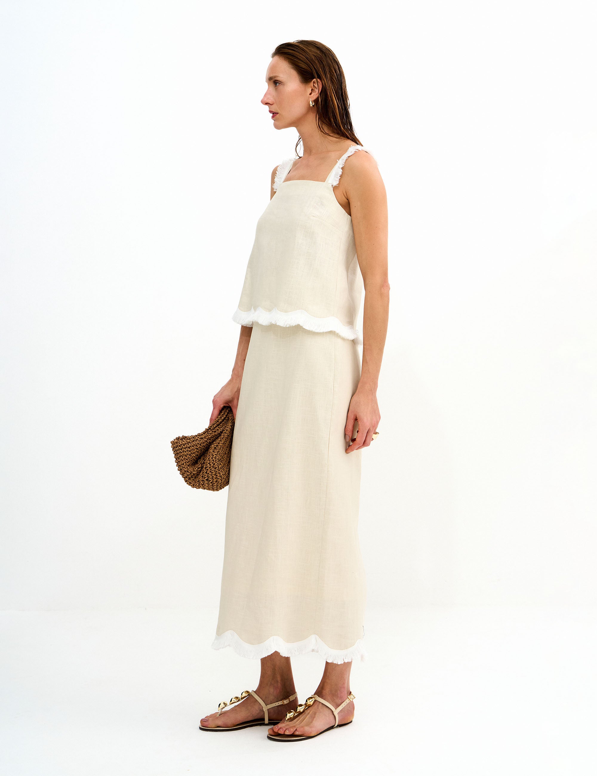 Blusa Kai Ramie Areia