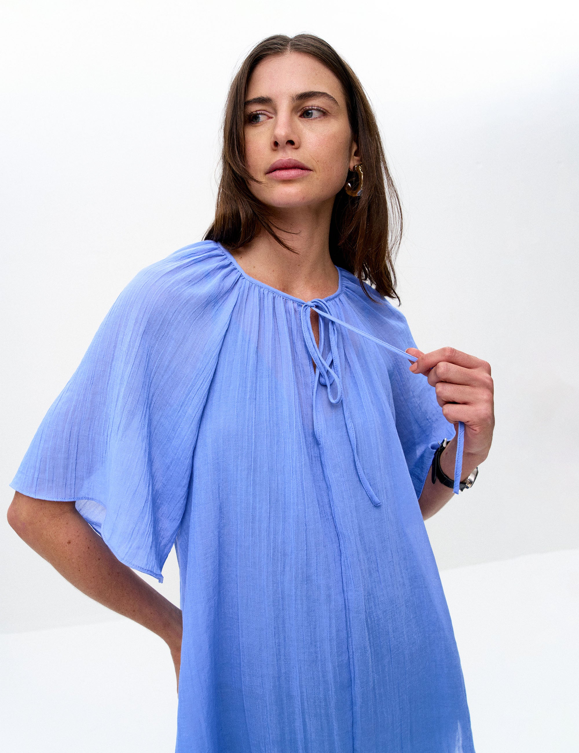 Blusa Lais Gaze Azul