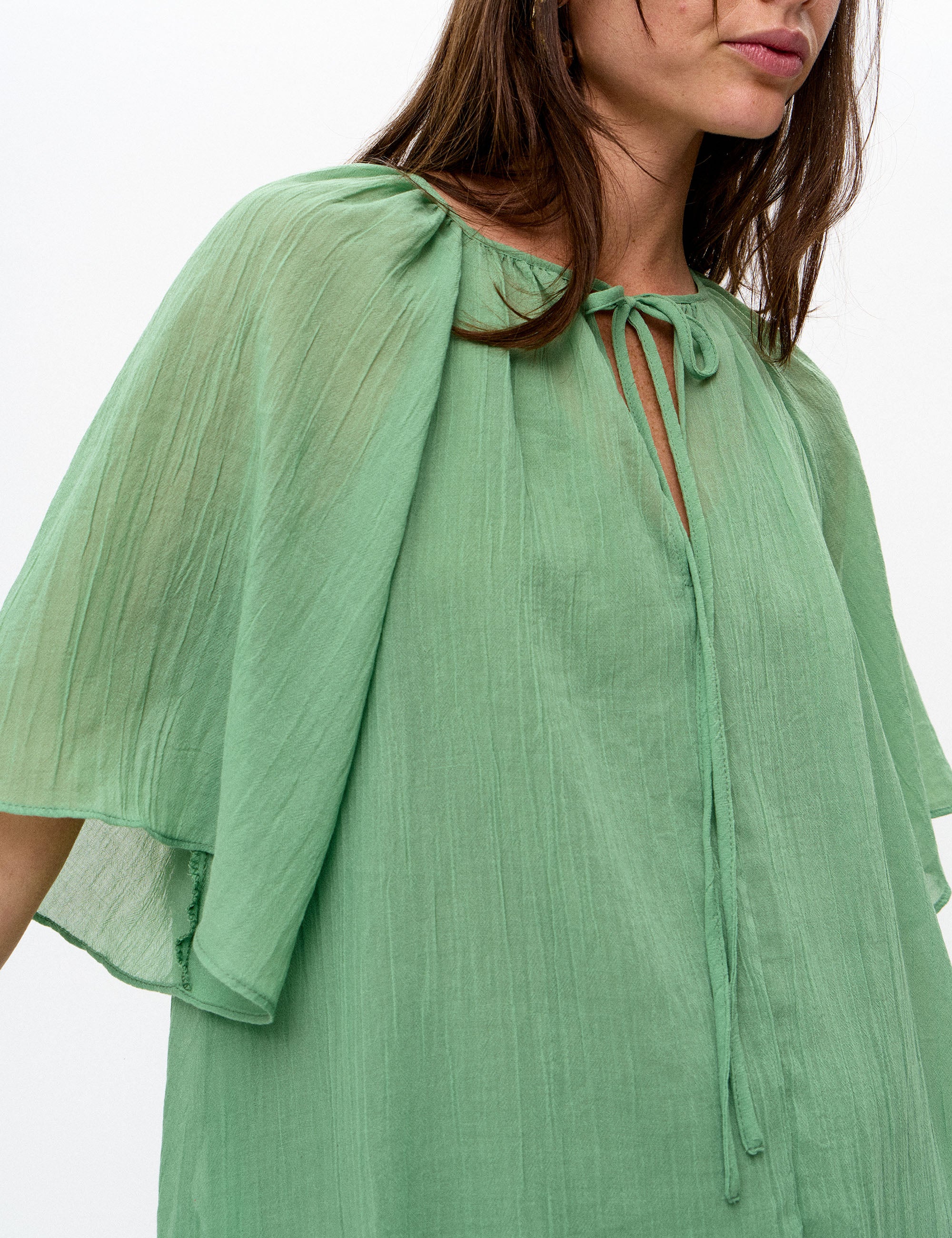 Blusa Lais Gaze Verde Chá