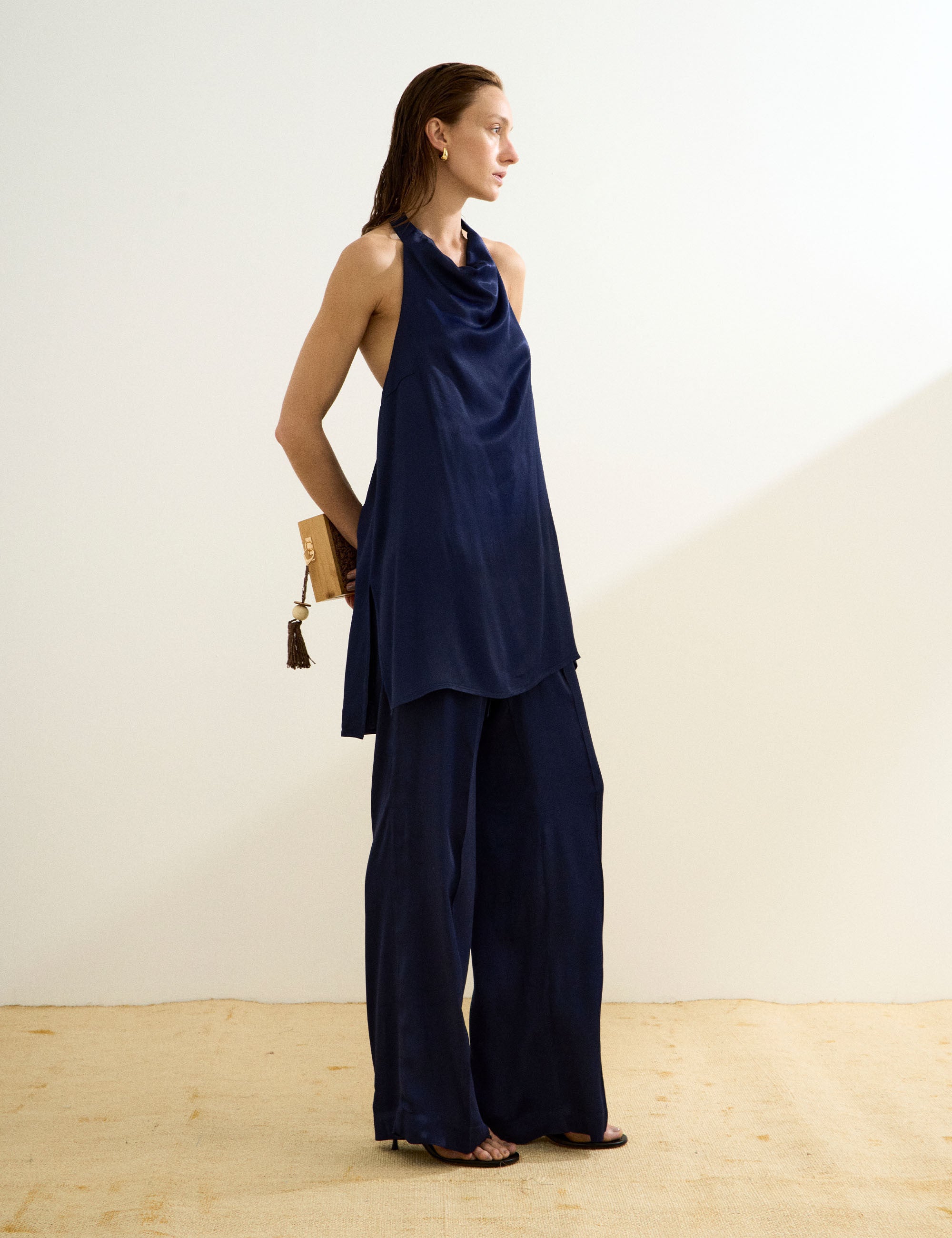 Blusa Lauren Cetim Marinho