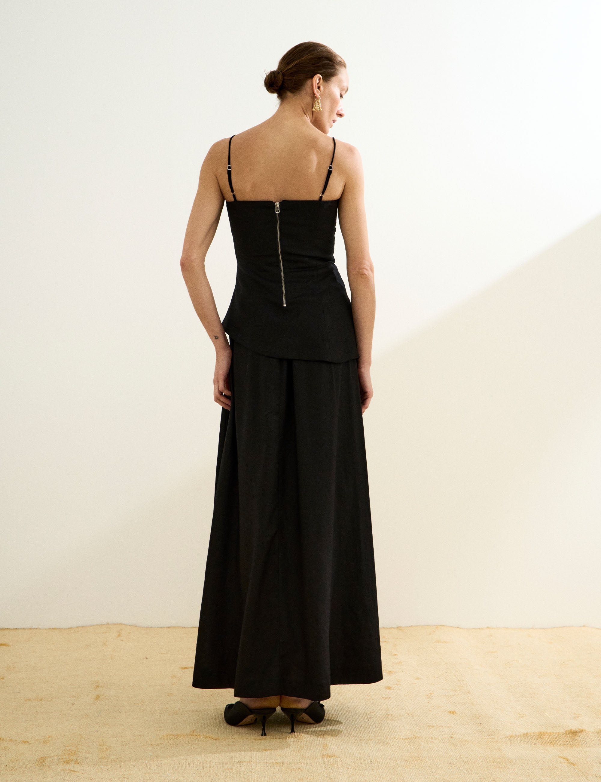 Blusa Lila Linho Preto