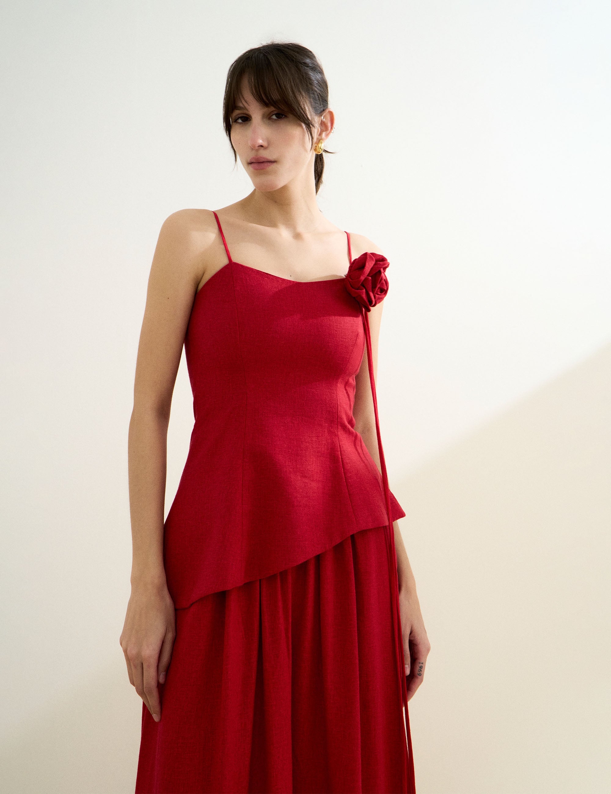 Blusa Lila Linho Vermelho