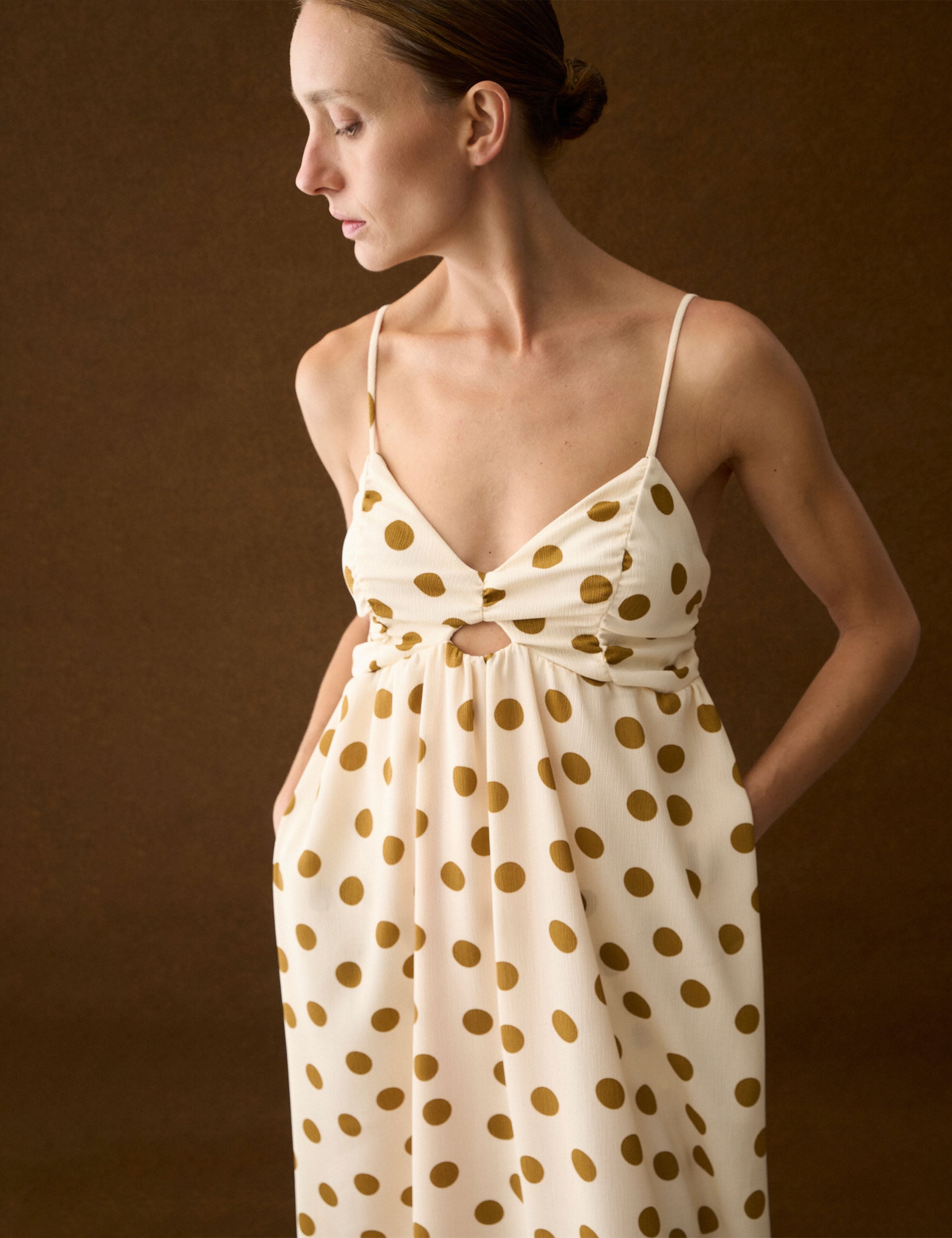 Vestido Lissa Poá Off White