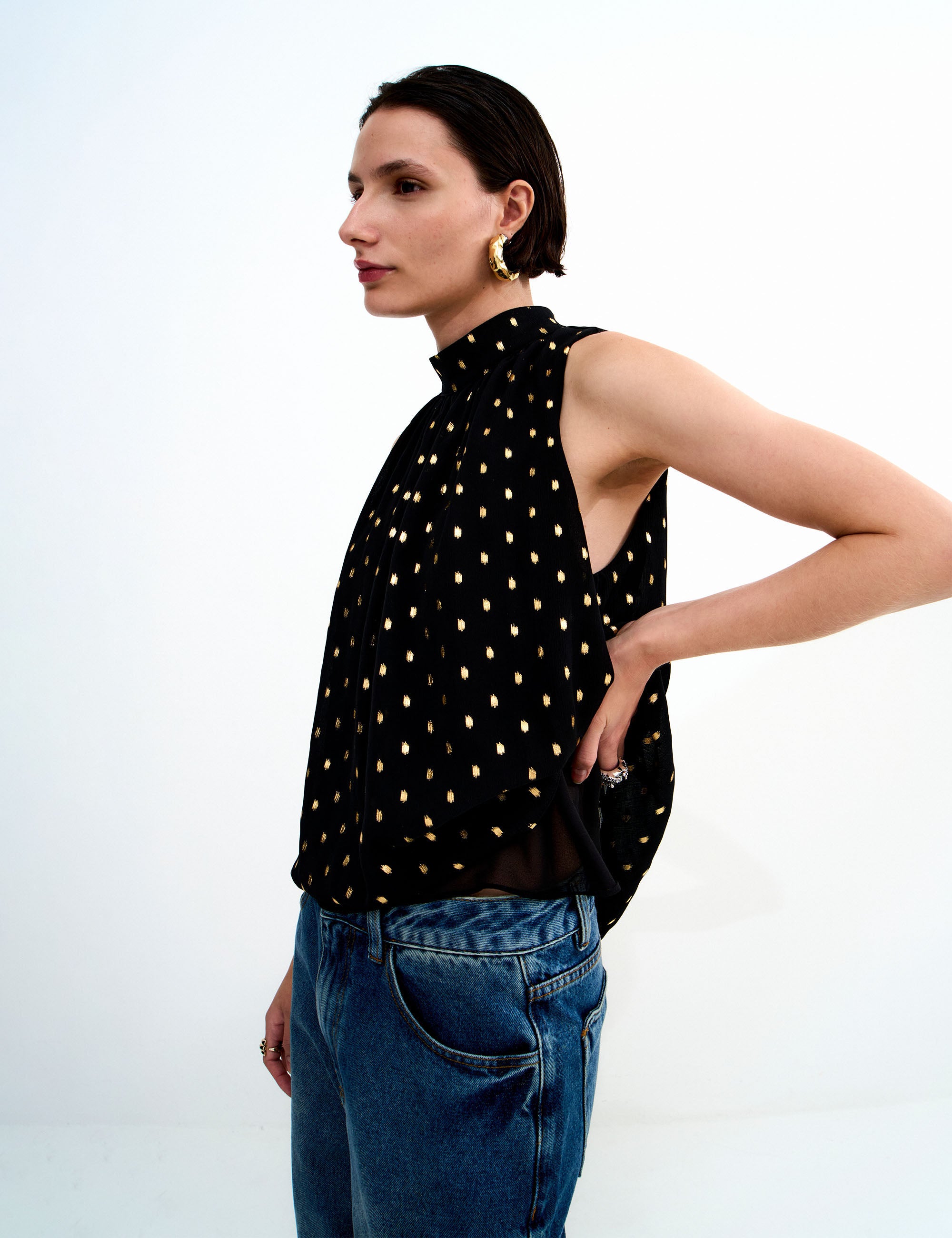 Blusa Livia Dots Preto