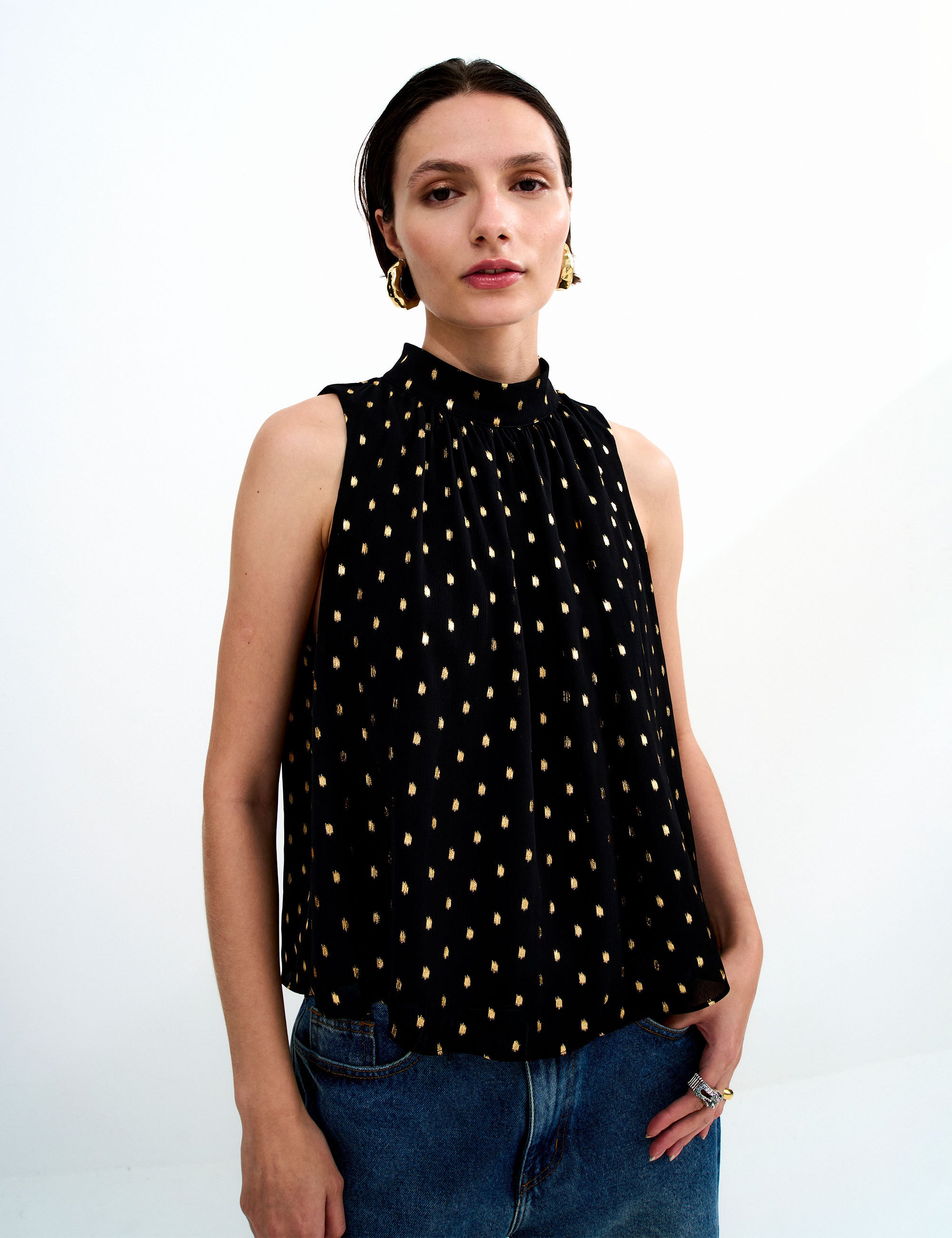 Blusa Livia Dots Preto