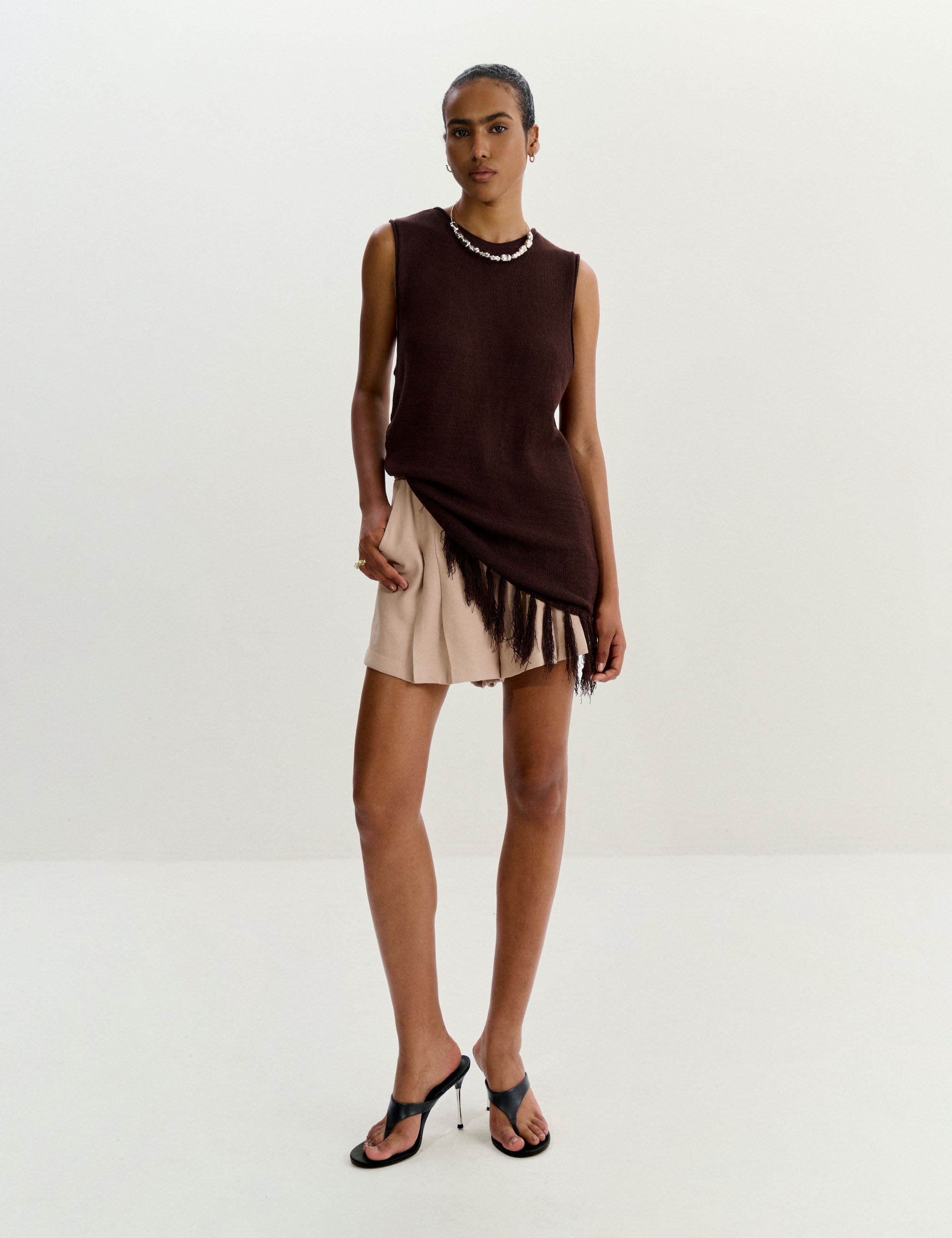 Blusa Maite Tricot Marrom