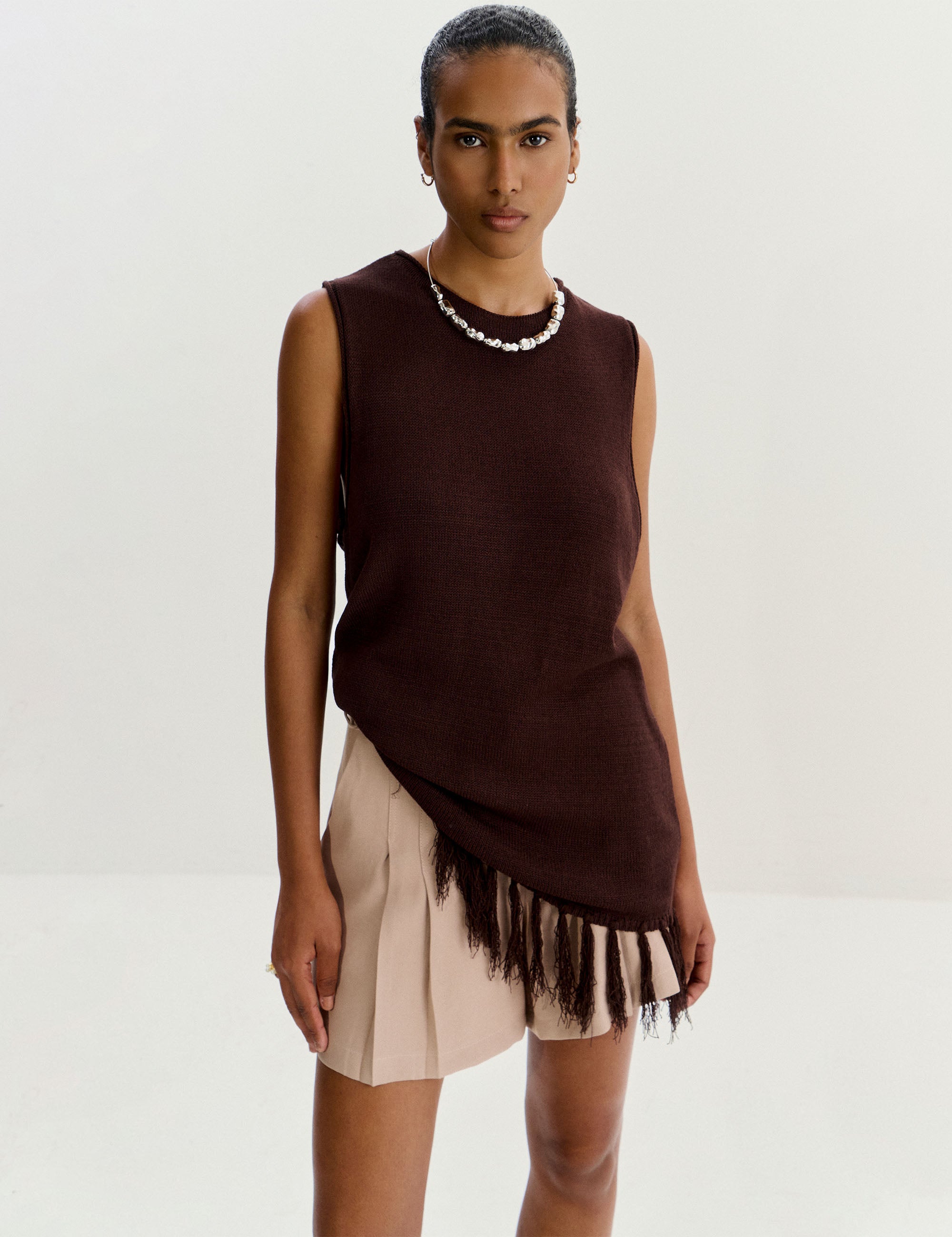 Blusa Maite Tricot Marrom