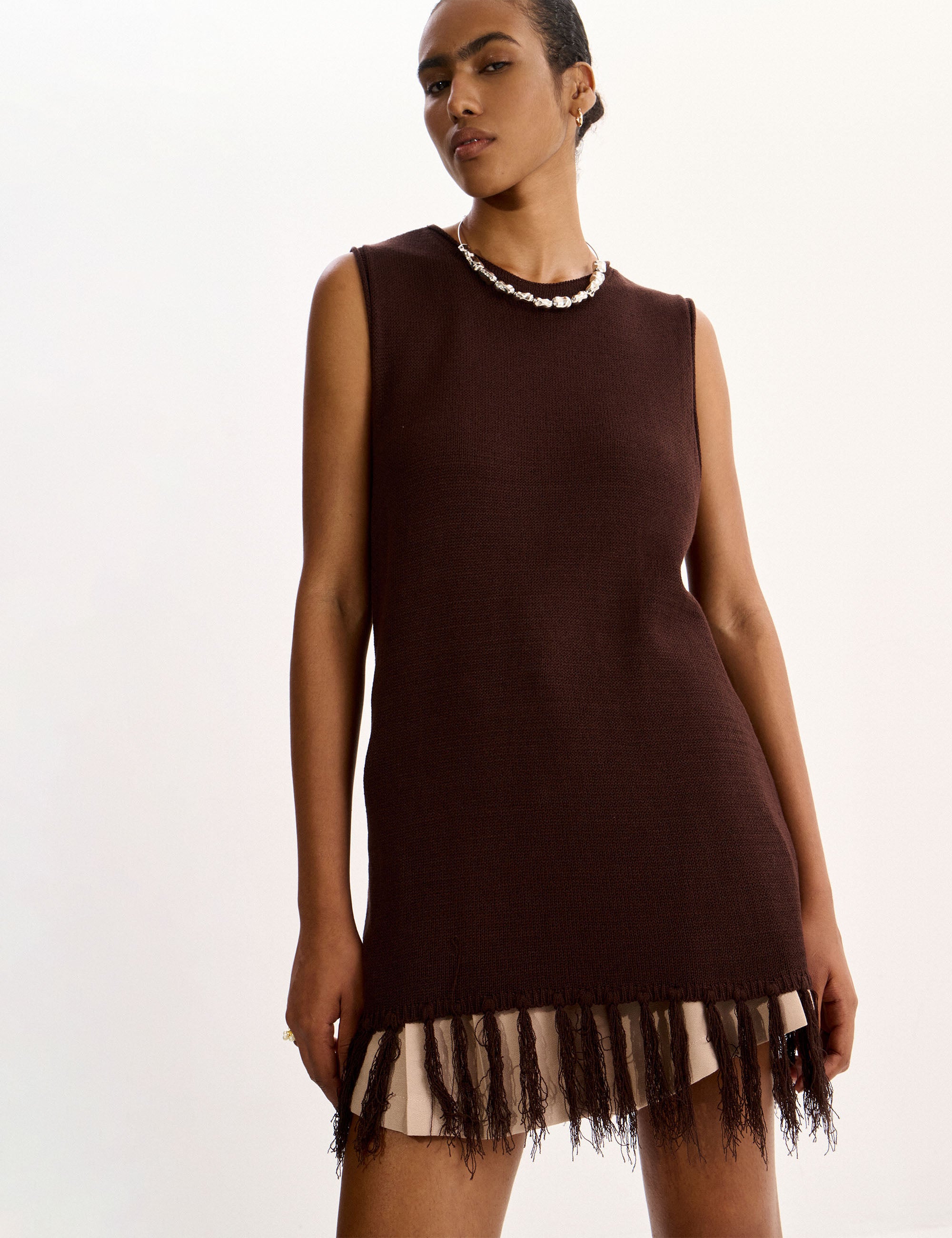 Blusa Maite Tricot Marrom