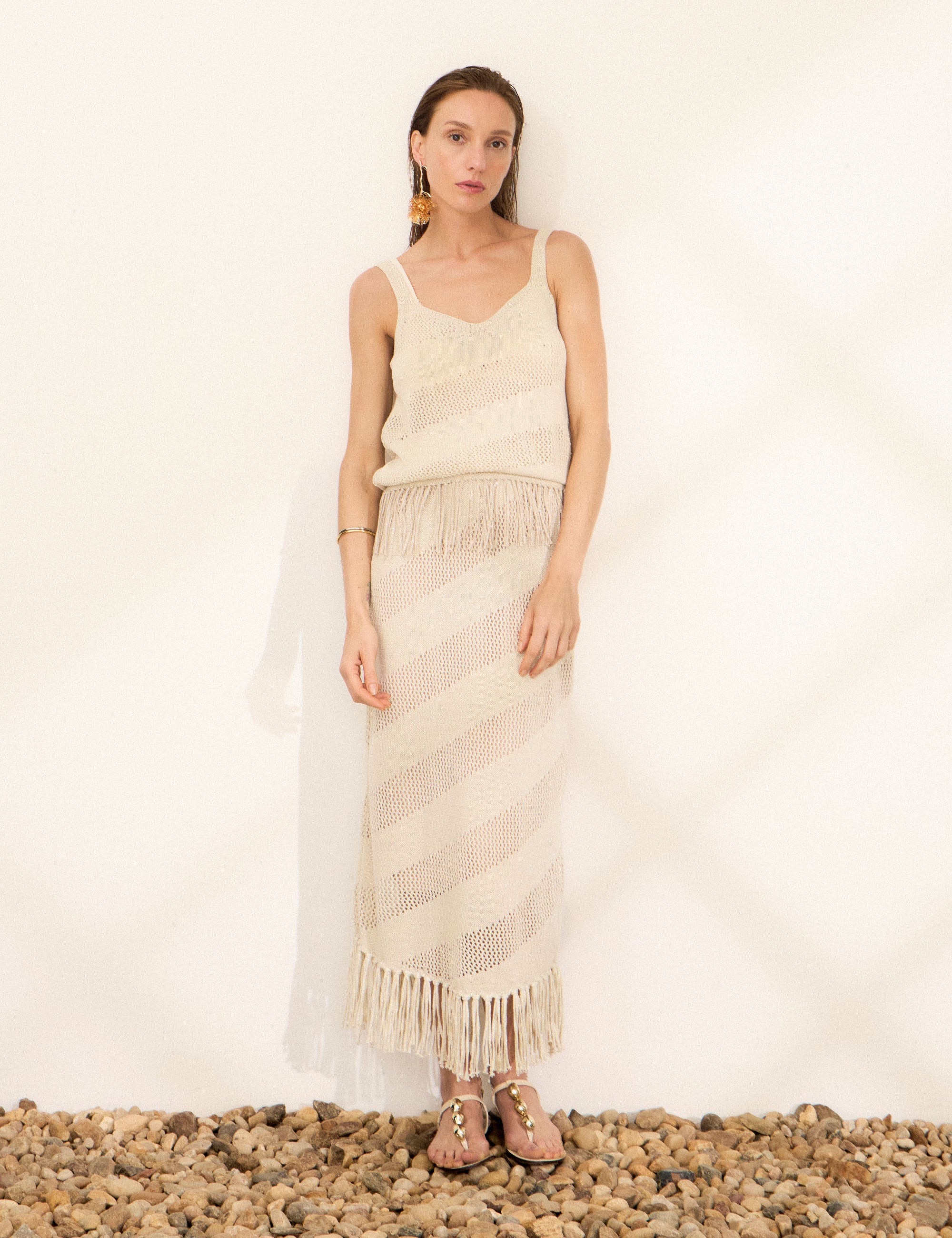 Saia Malta Tricot Bege