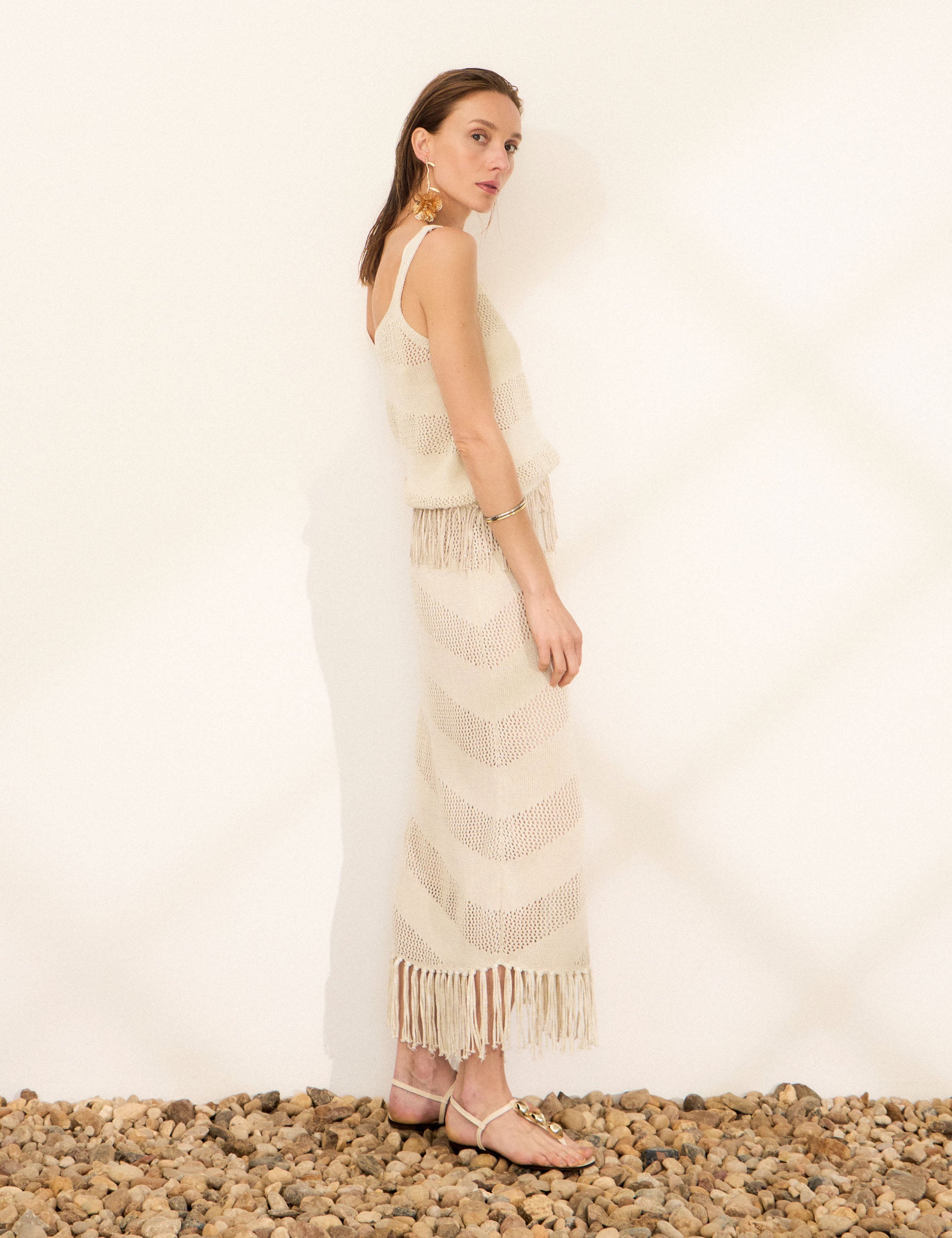 Saia Malta Tricot Bege