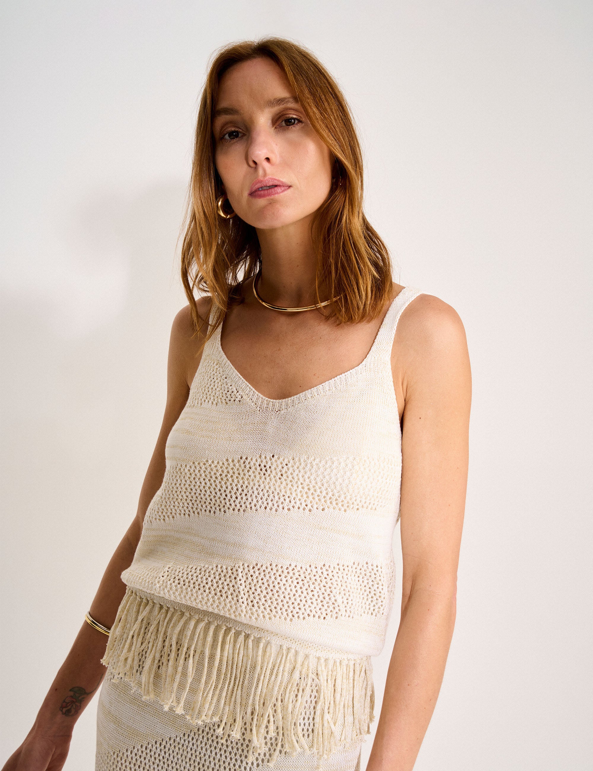 Blusa Malta Tricot Off White