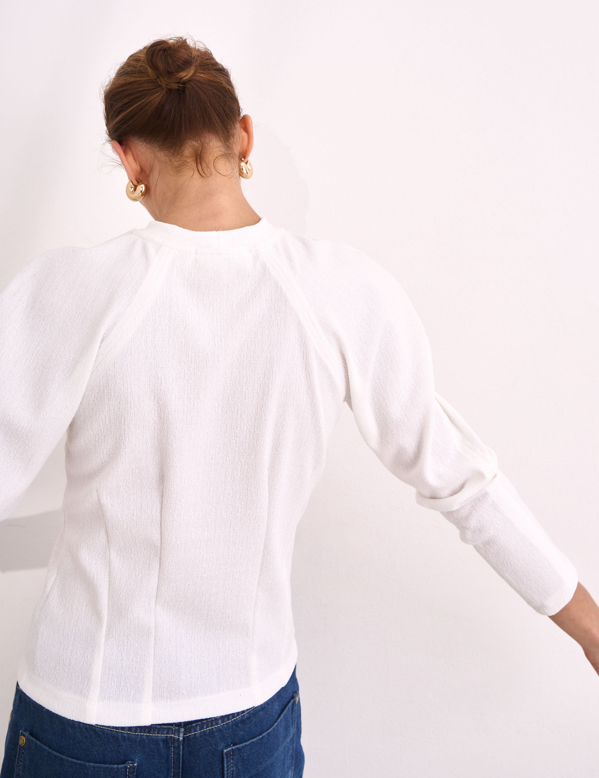 Blusa Manon Tweed Off White