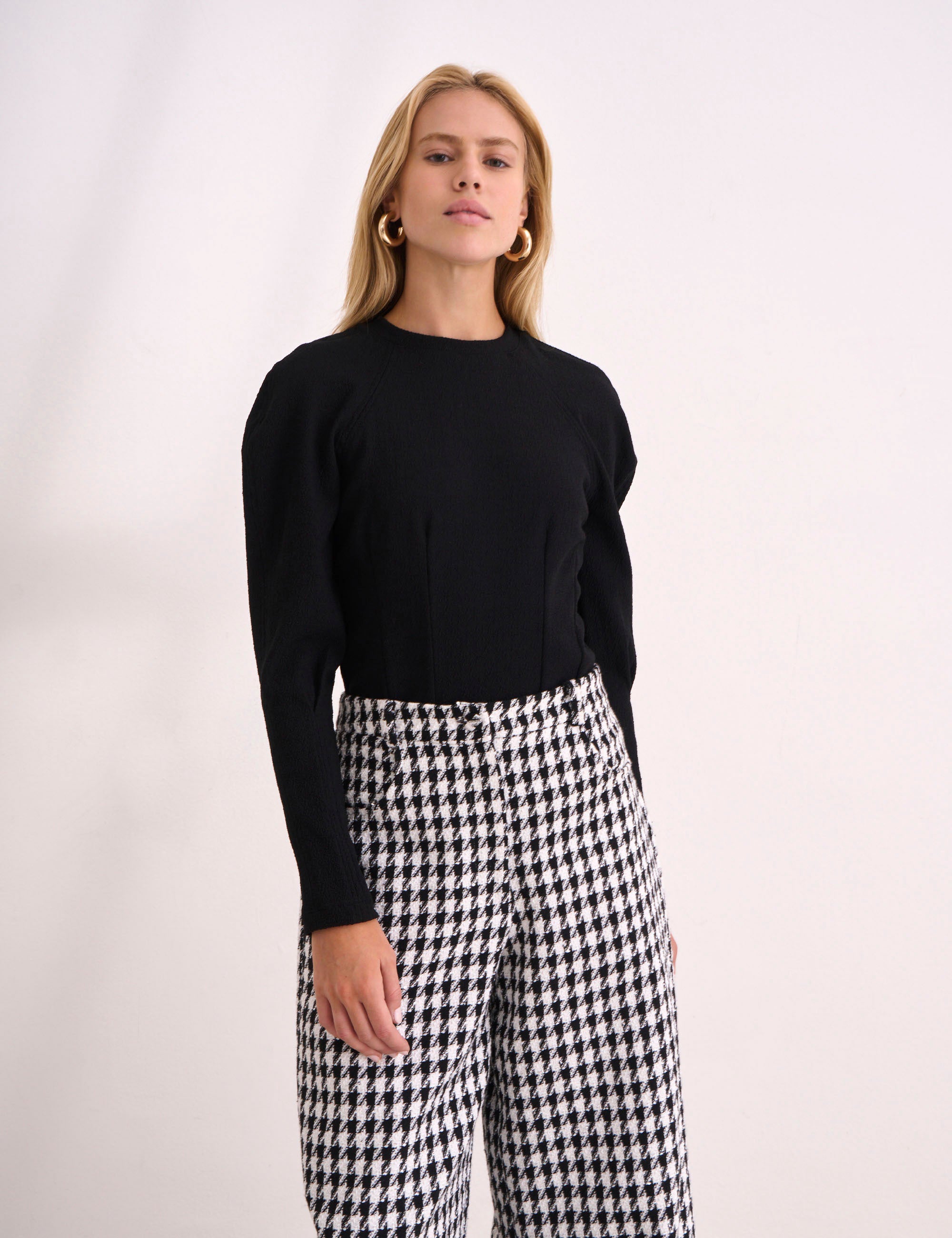 Blusa Manon Tweed Preto