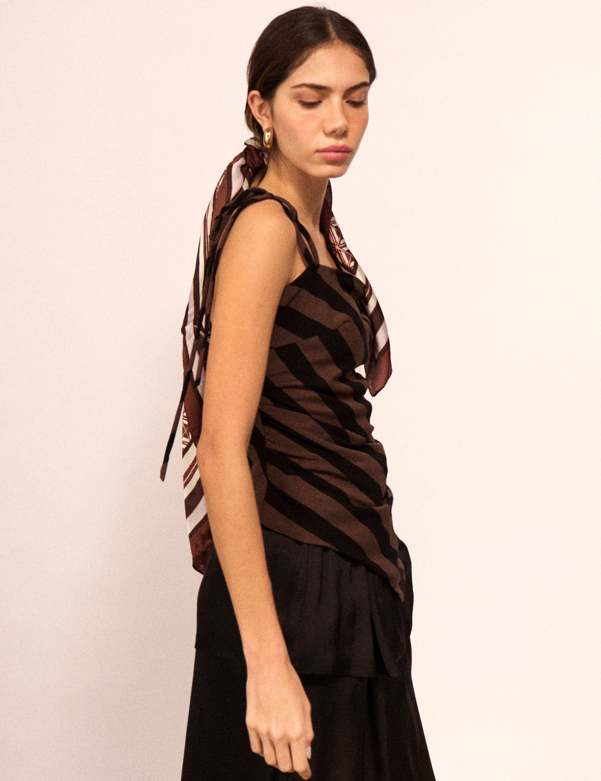 Blusa Marie Rayon Marrom