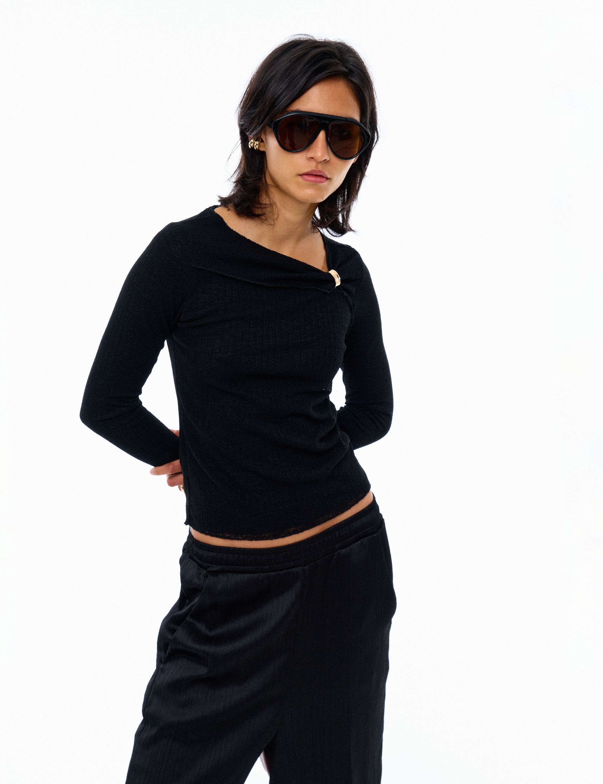 Blusa Mariele Tricot Preto