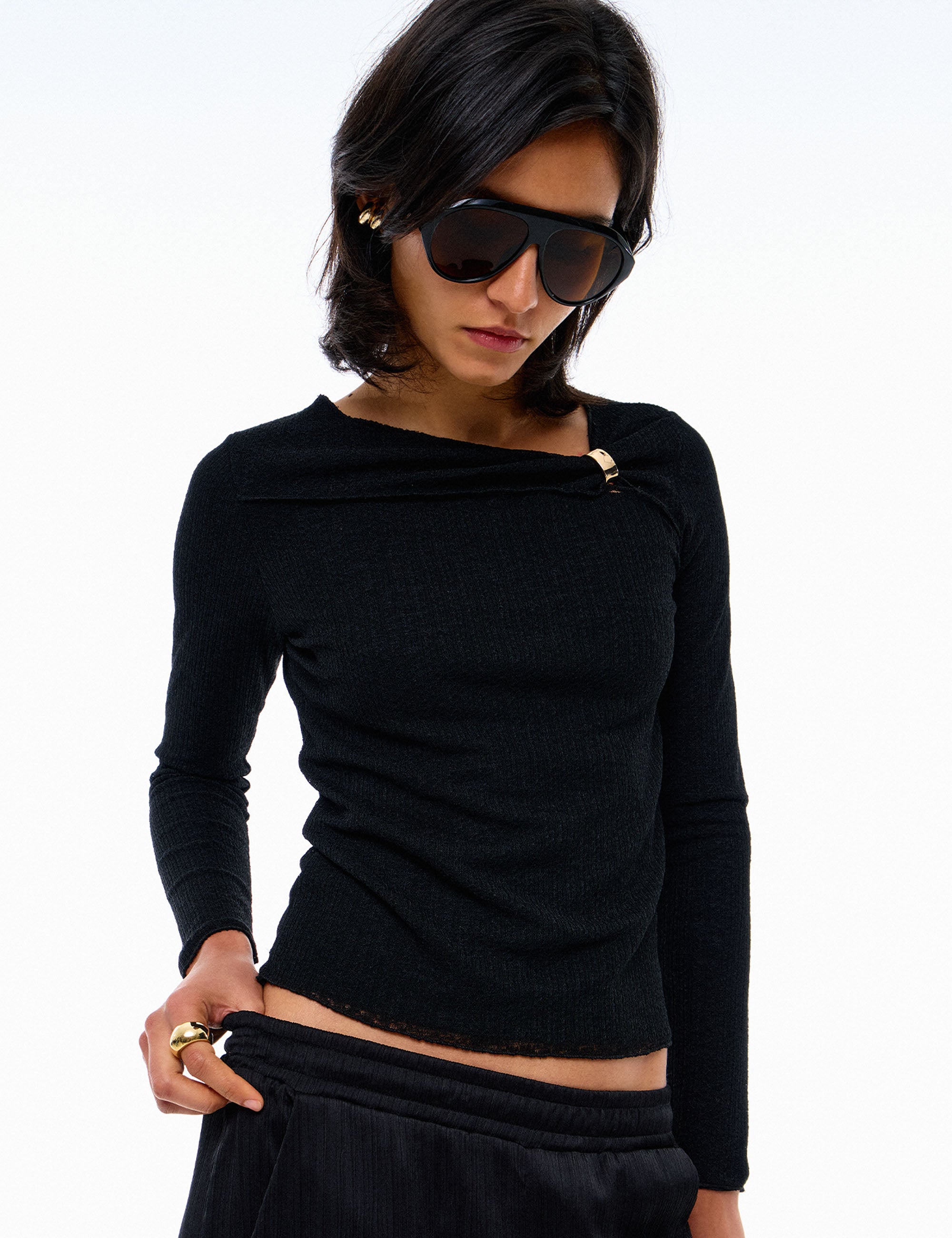 Blusa Mariele Tricot Preto