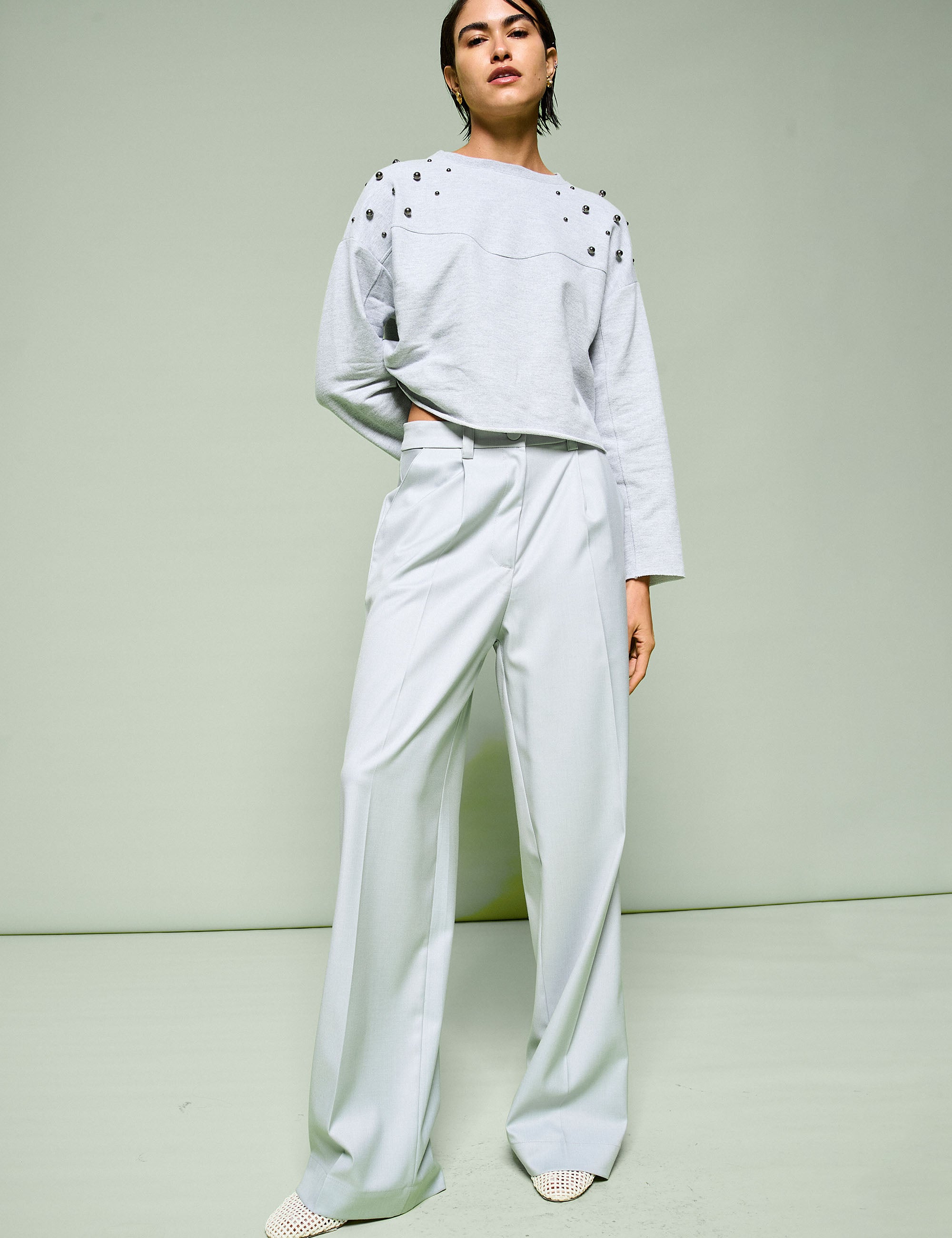 Blusa Marjorie Apliques Mescla