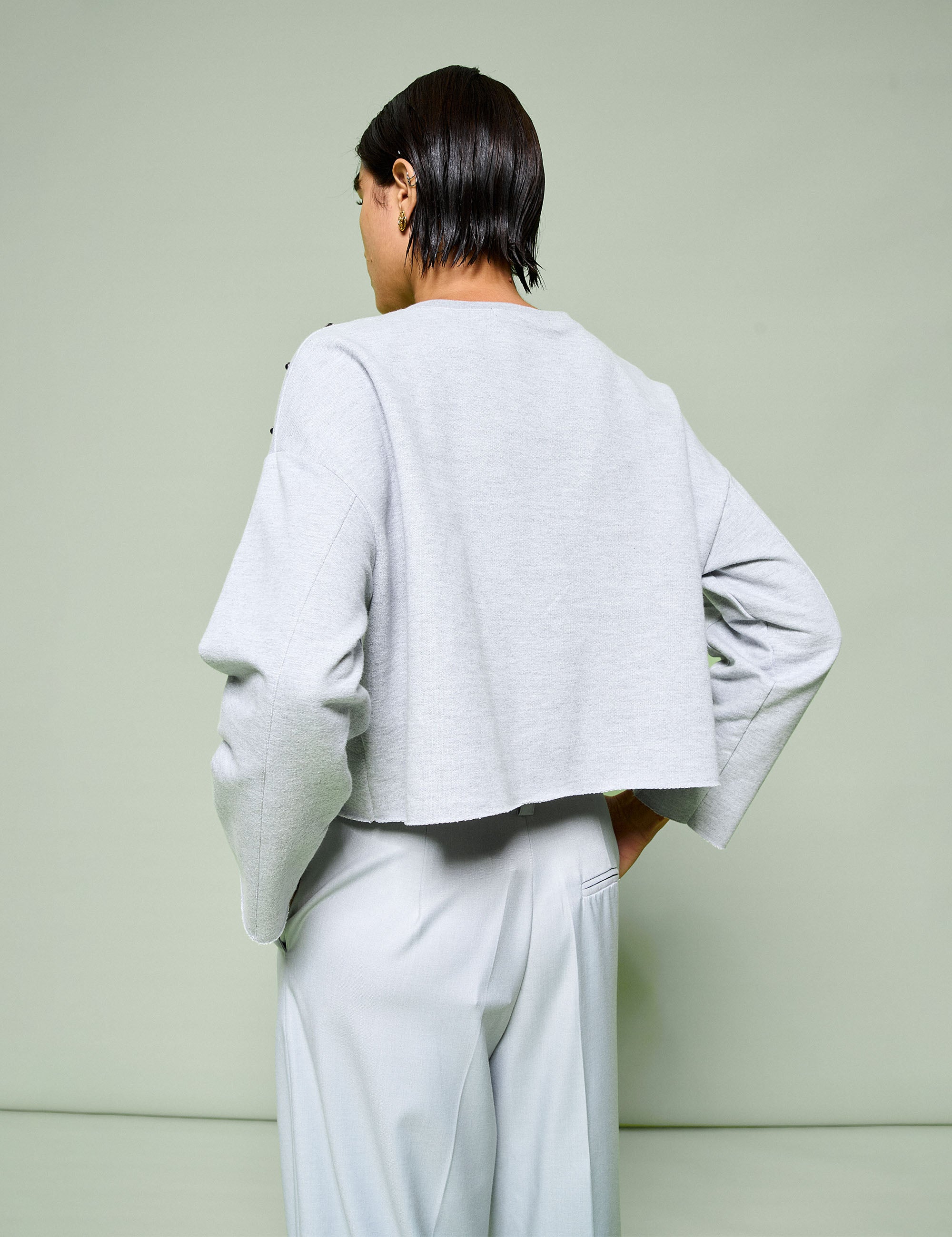 Blusa Marjorie Apliques Mescla