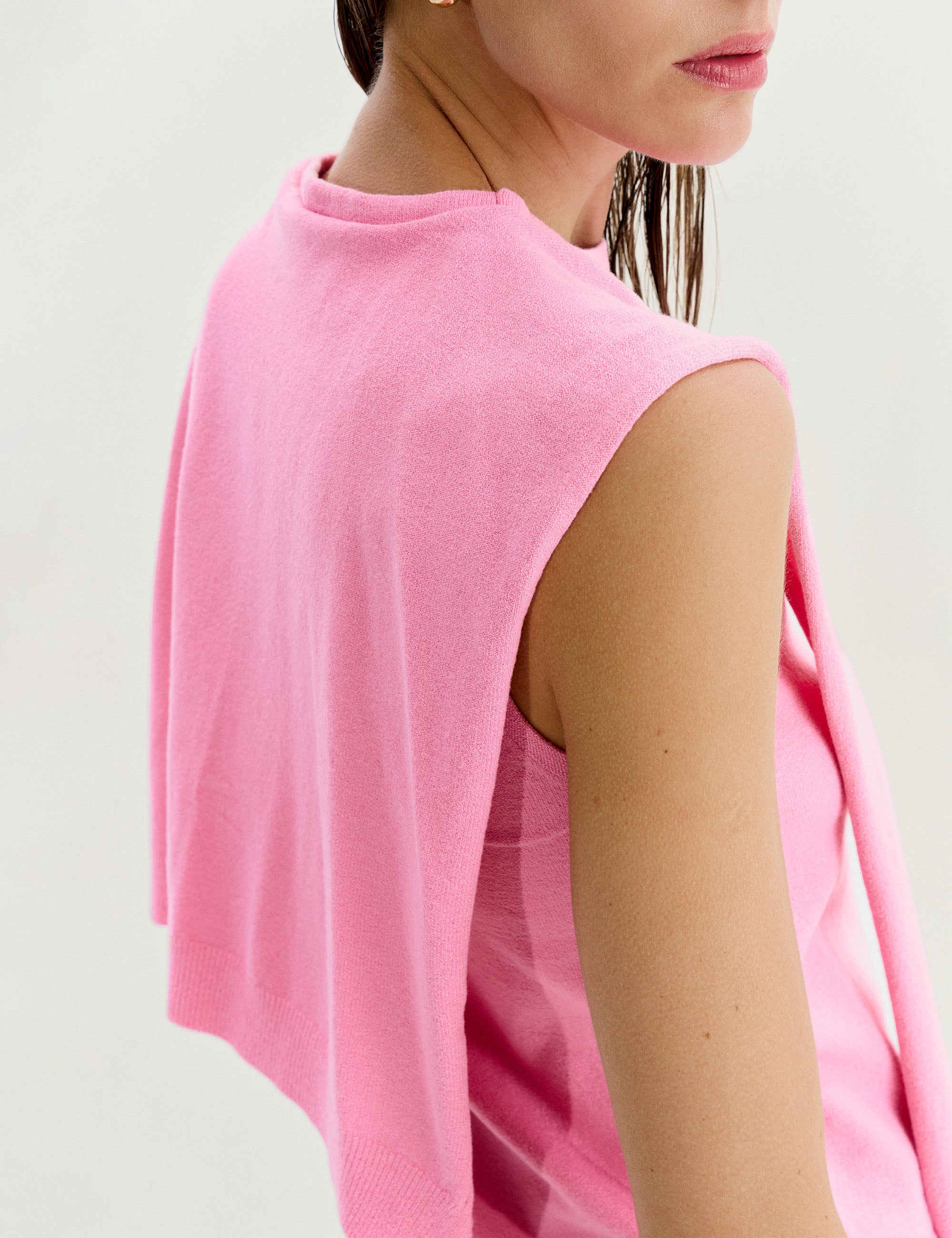 Blusa Pullover Tricot Pink Real