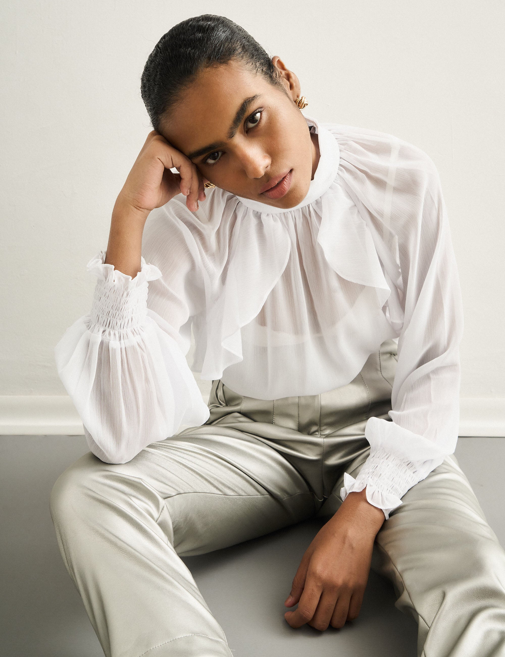 Blusa Rose Chiffon Branco