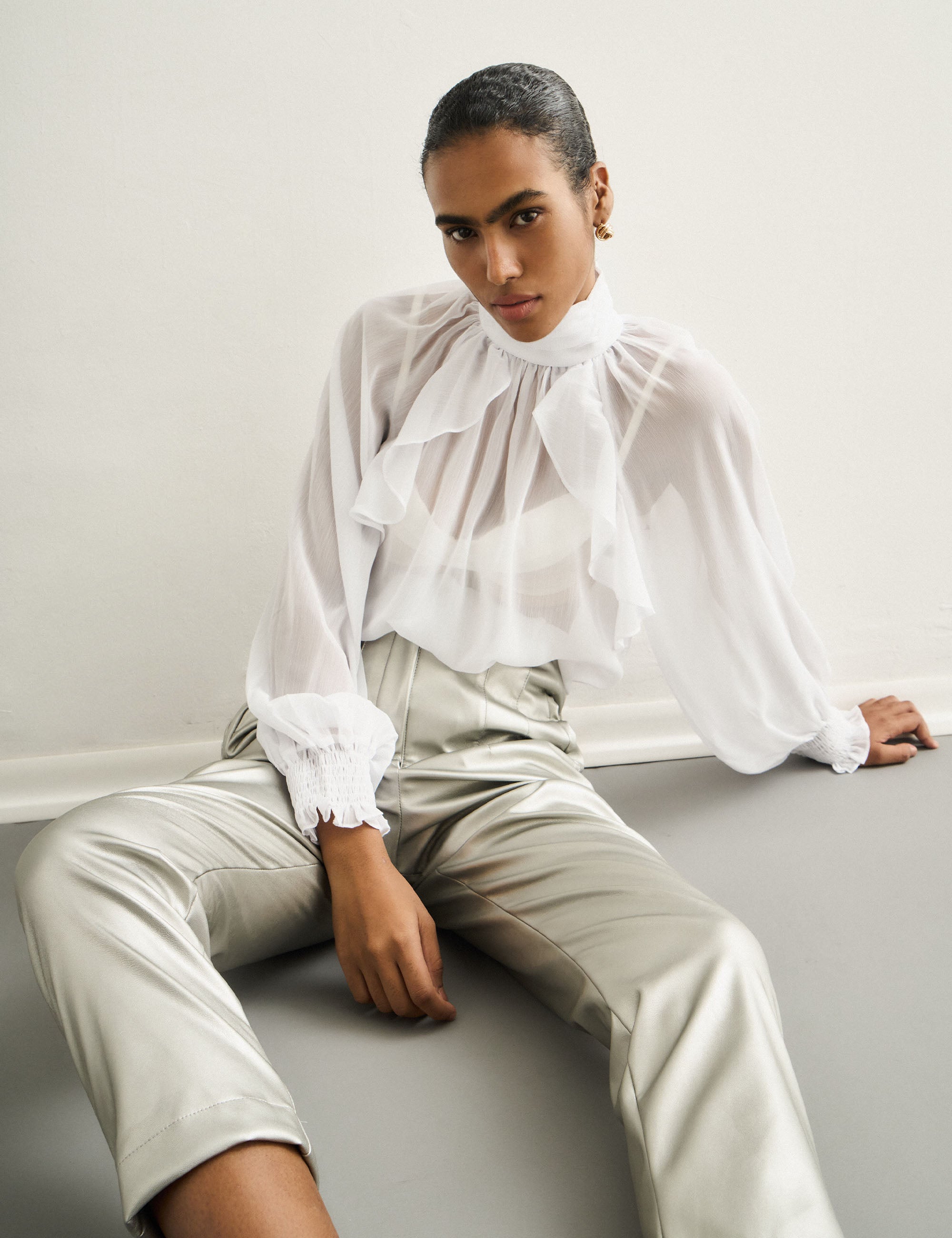 Blusa Rose Chiffon Branco