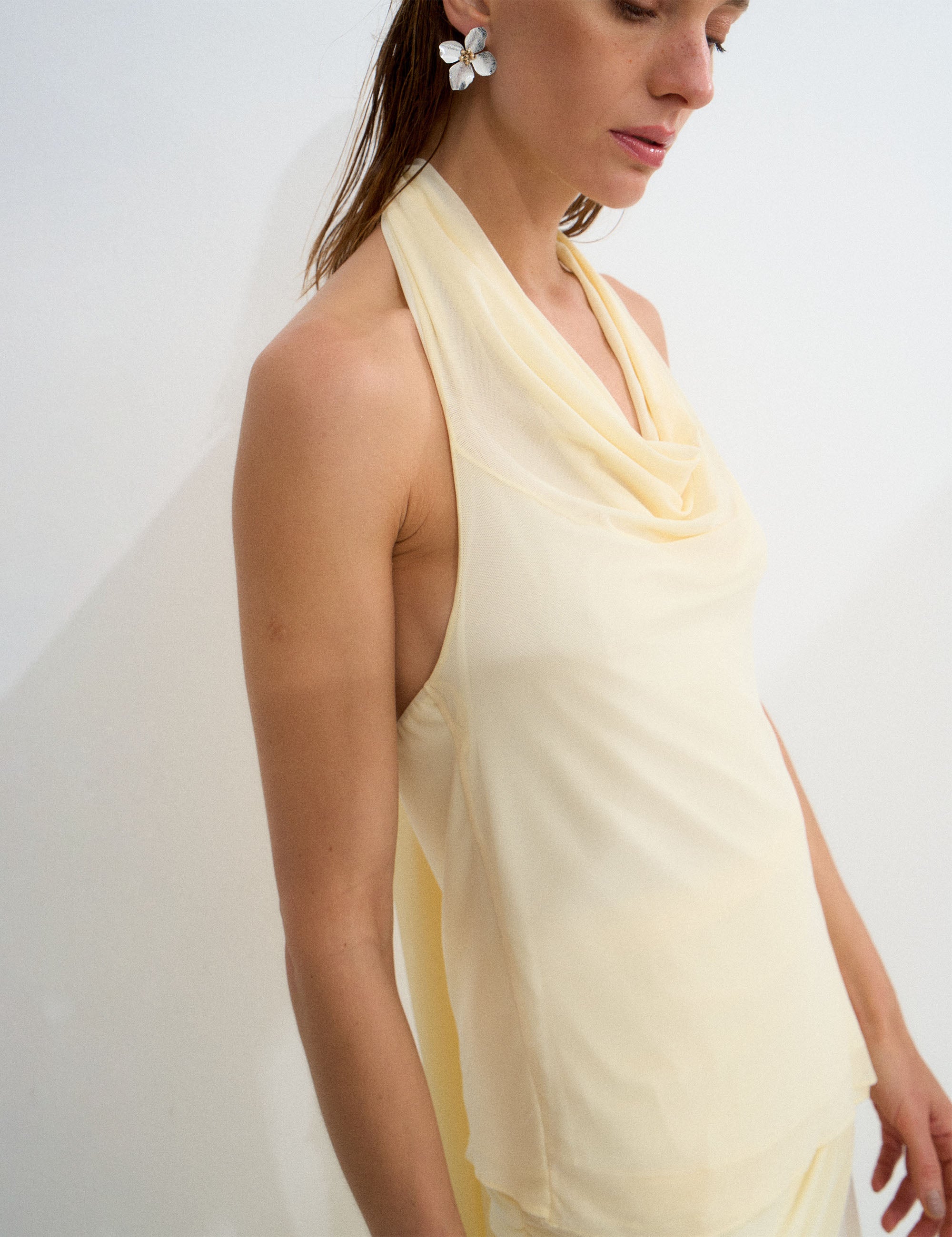 Blusa Sani Tule Amarelo
