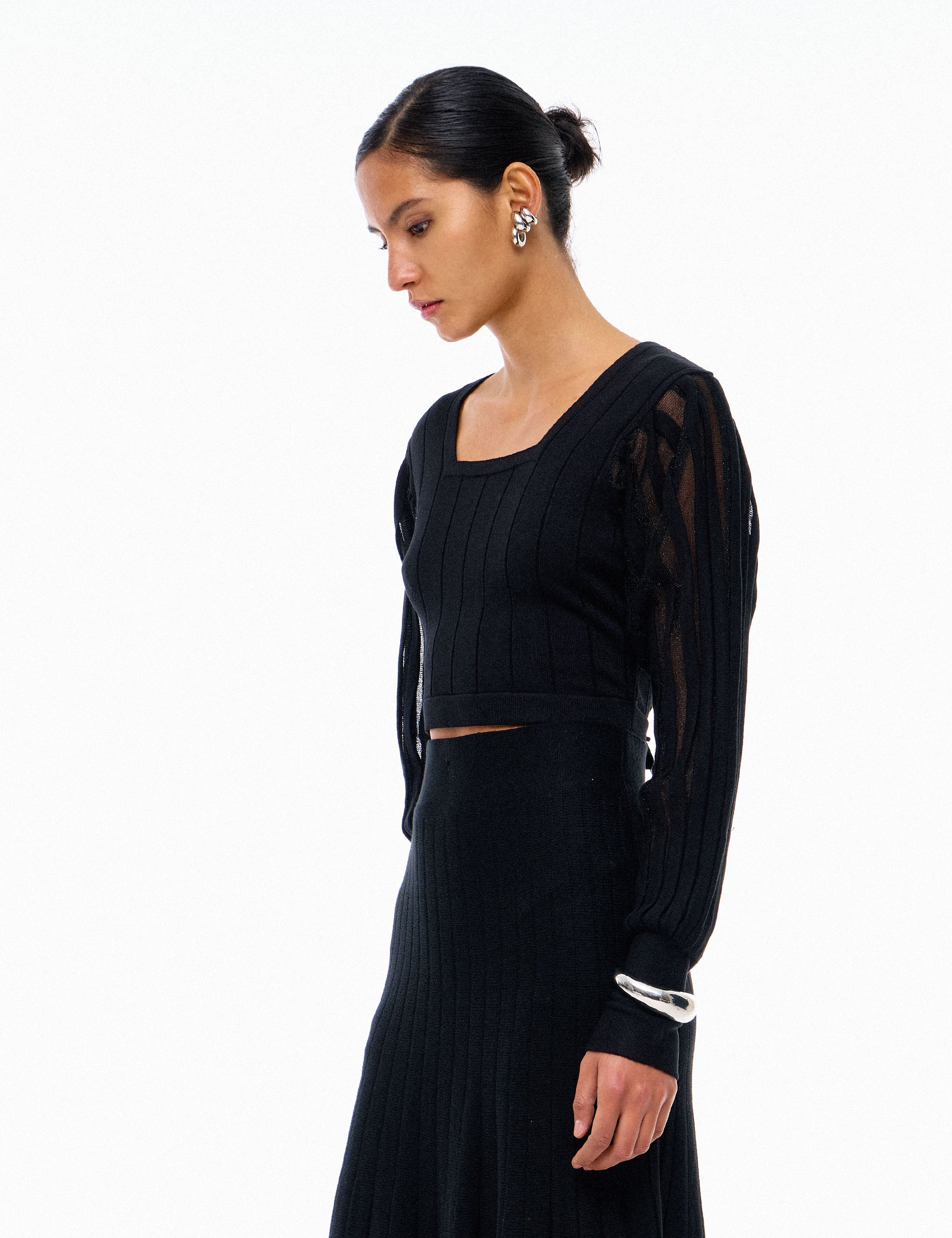 Blusa Serenity Lurex Preto