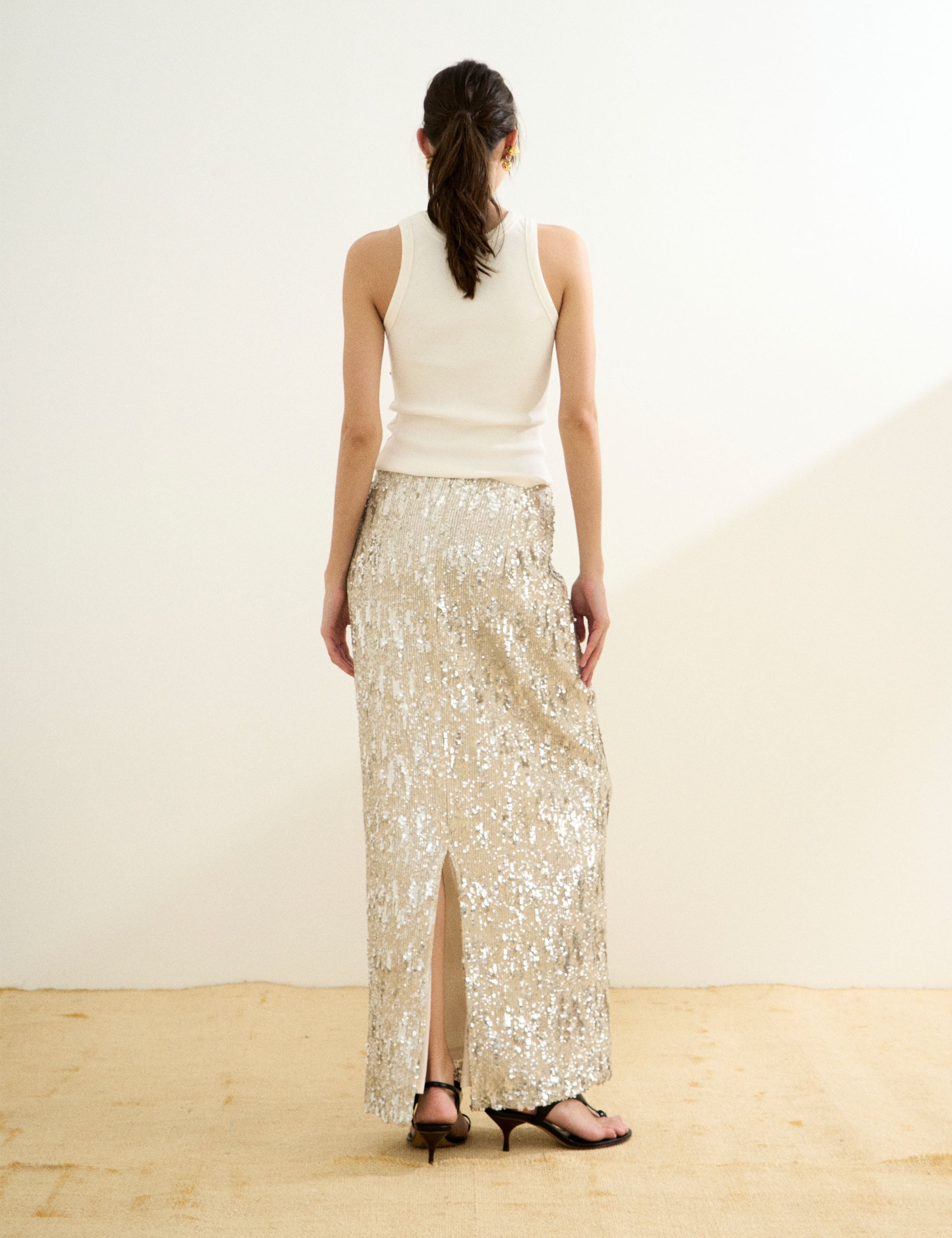 Blusa Shine Canelada Off White