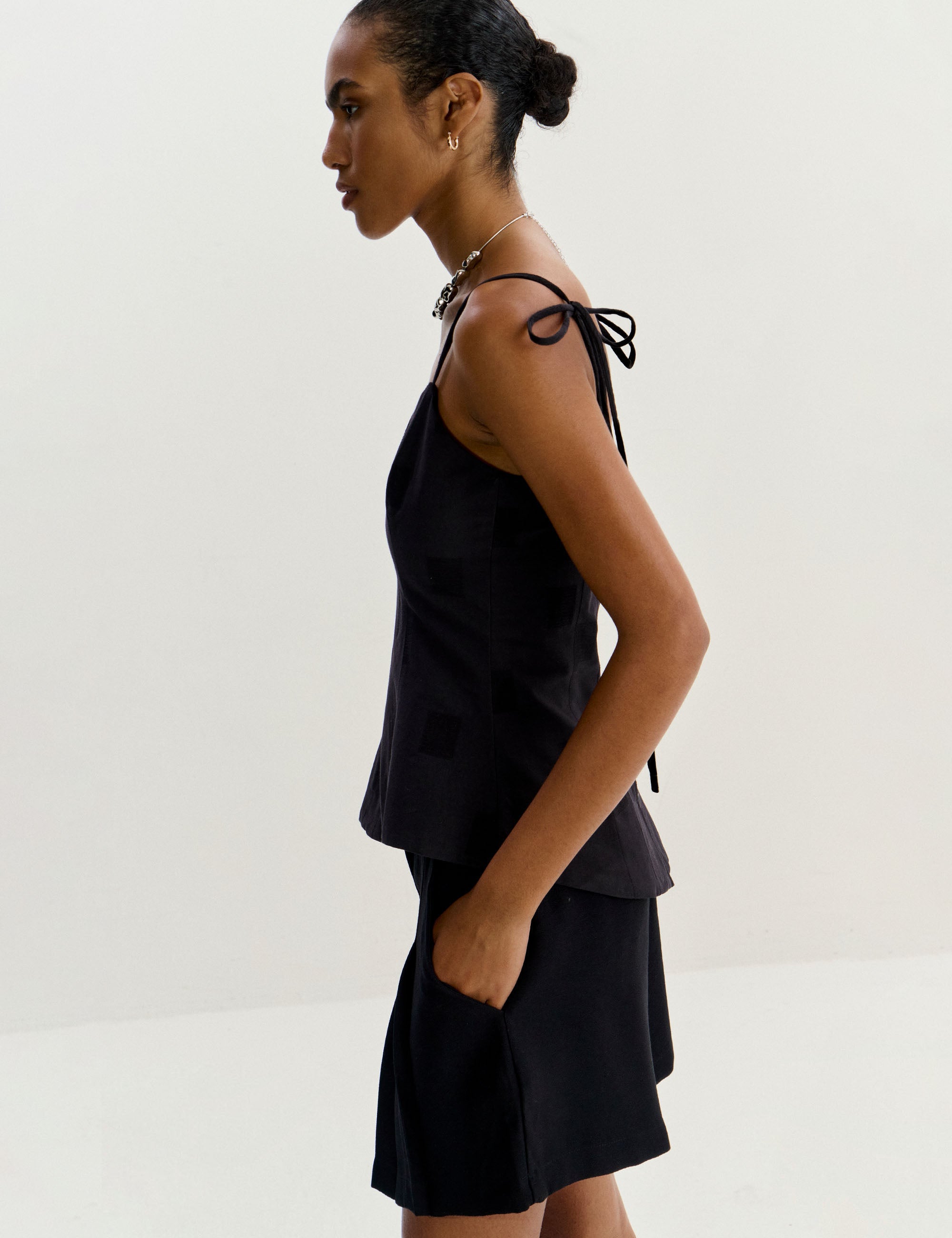 Blusa Silvia Algodão Preto