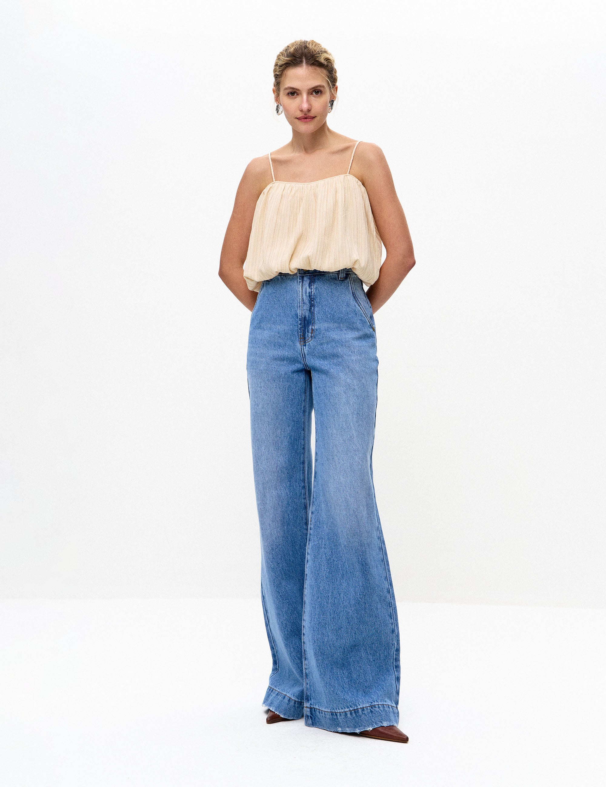 Blusa Sofia Crepe Cru