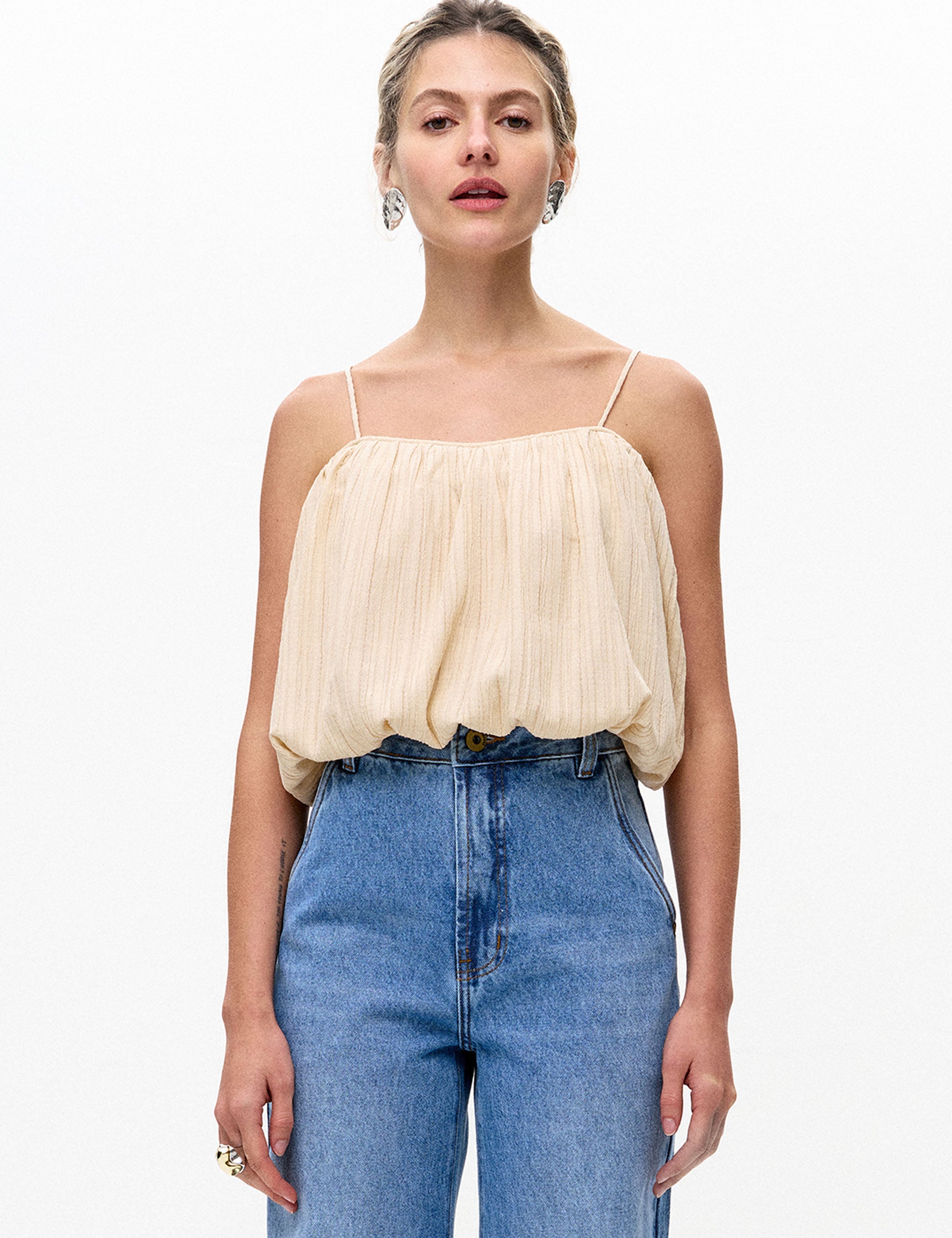 Blusa Sofia Crepe Cru
