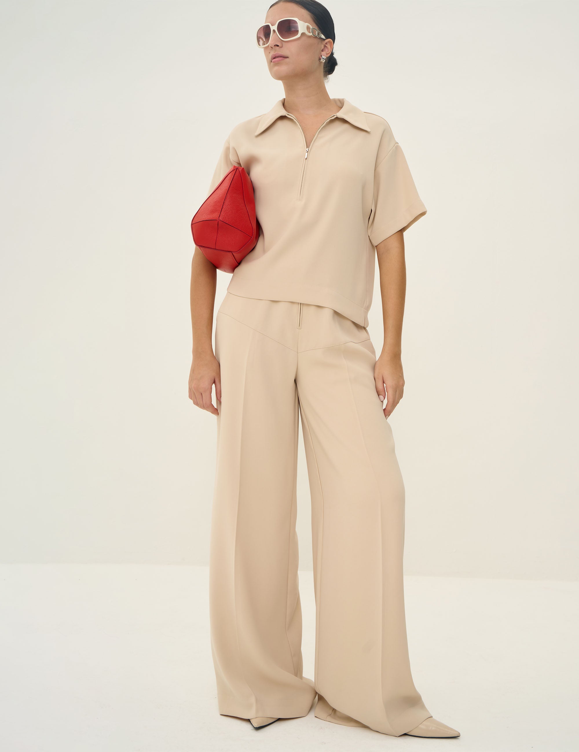 Blusa Talita Crepe Pérola