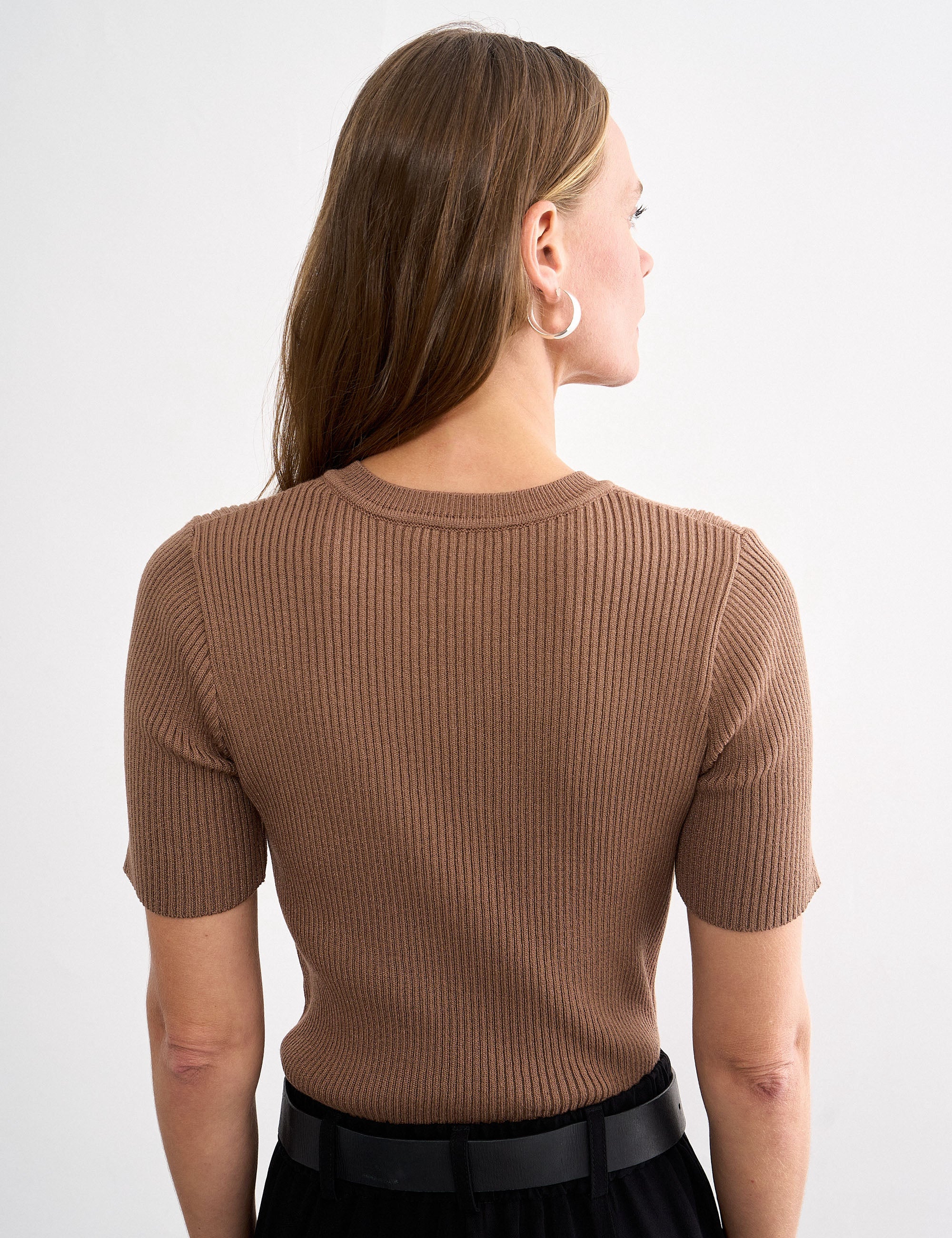 Blusa Yani Tricot Camelo
