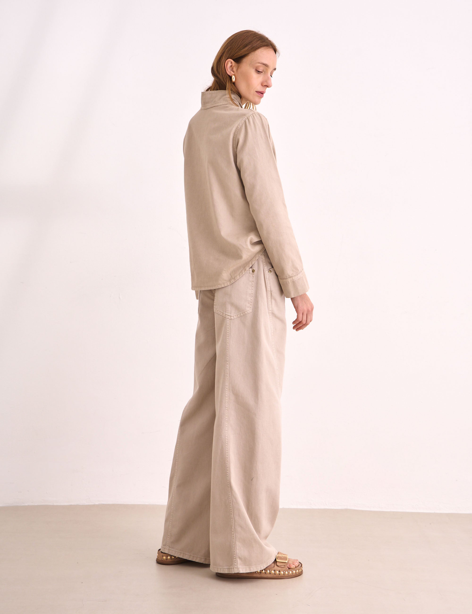 Blusa Zoe Sarja Areia
