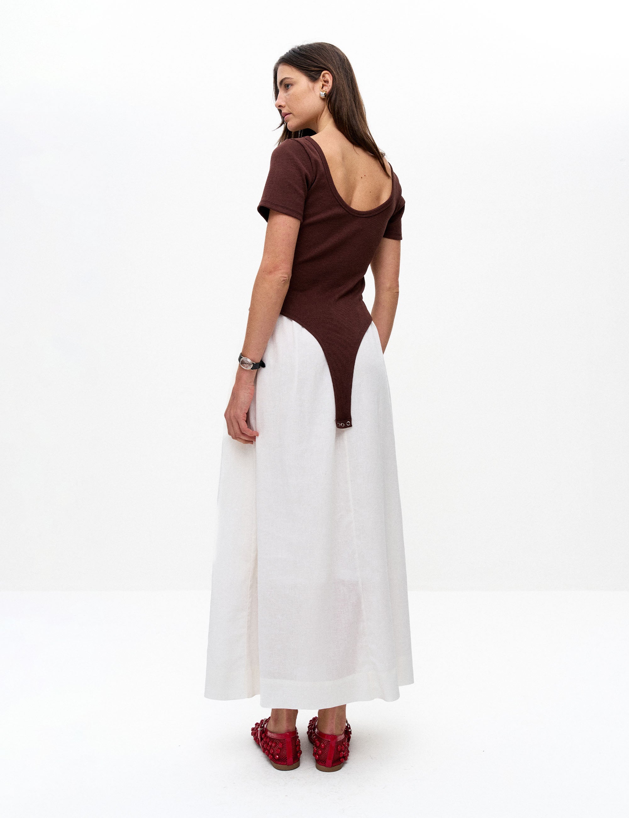 Body Danielle Canelado Marrom