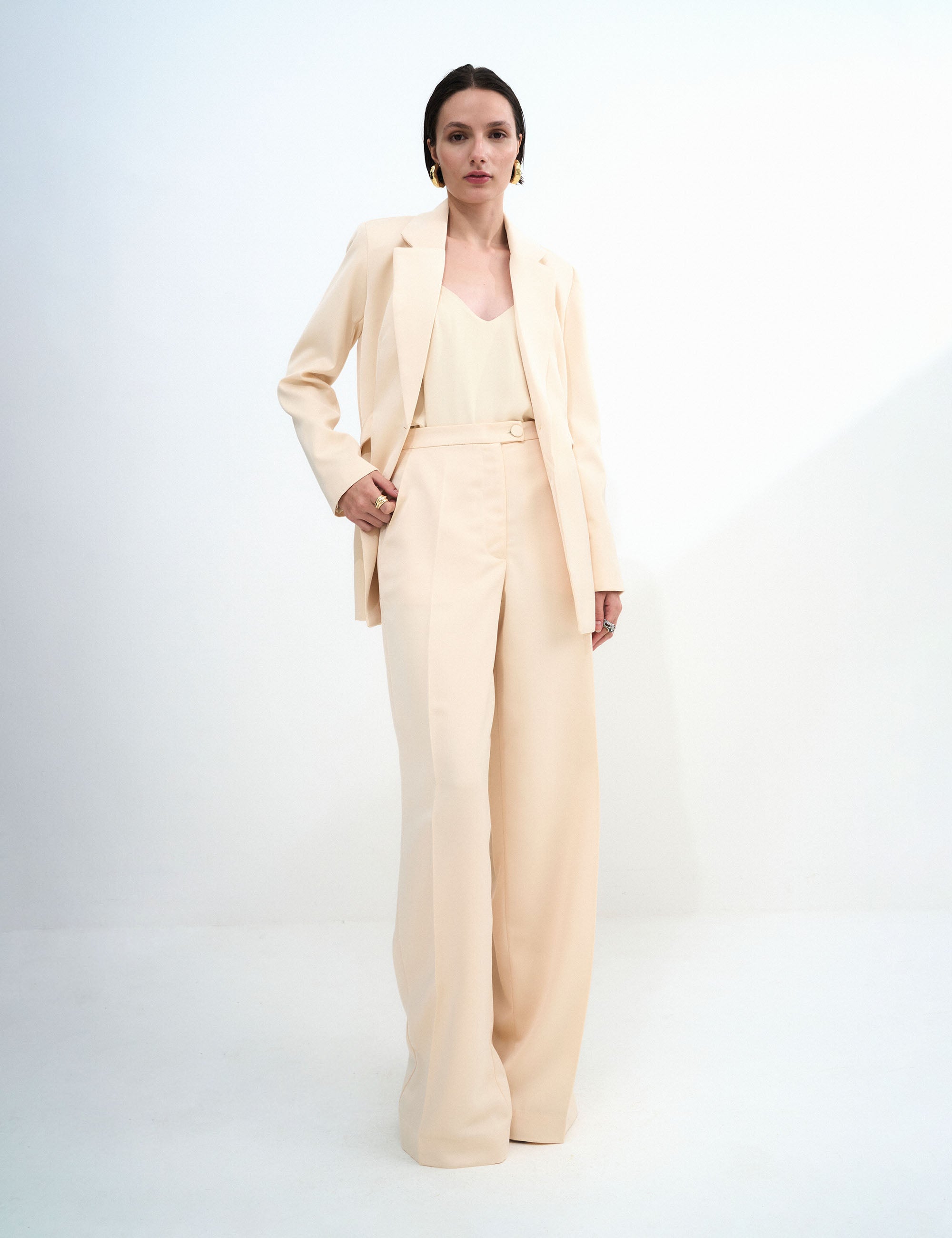 Calça Ana Alice Alfaiataria Marfim