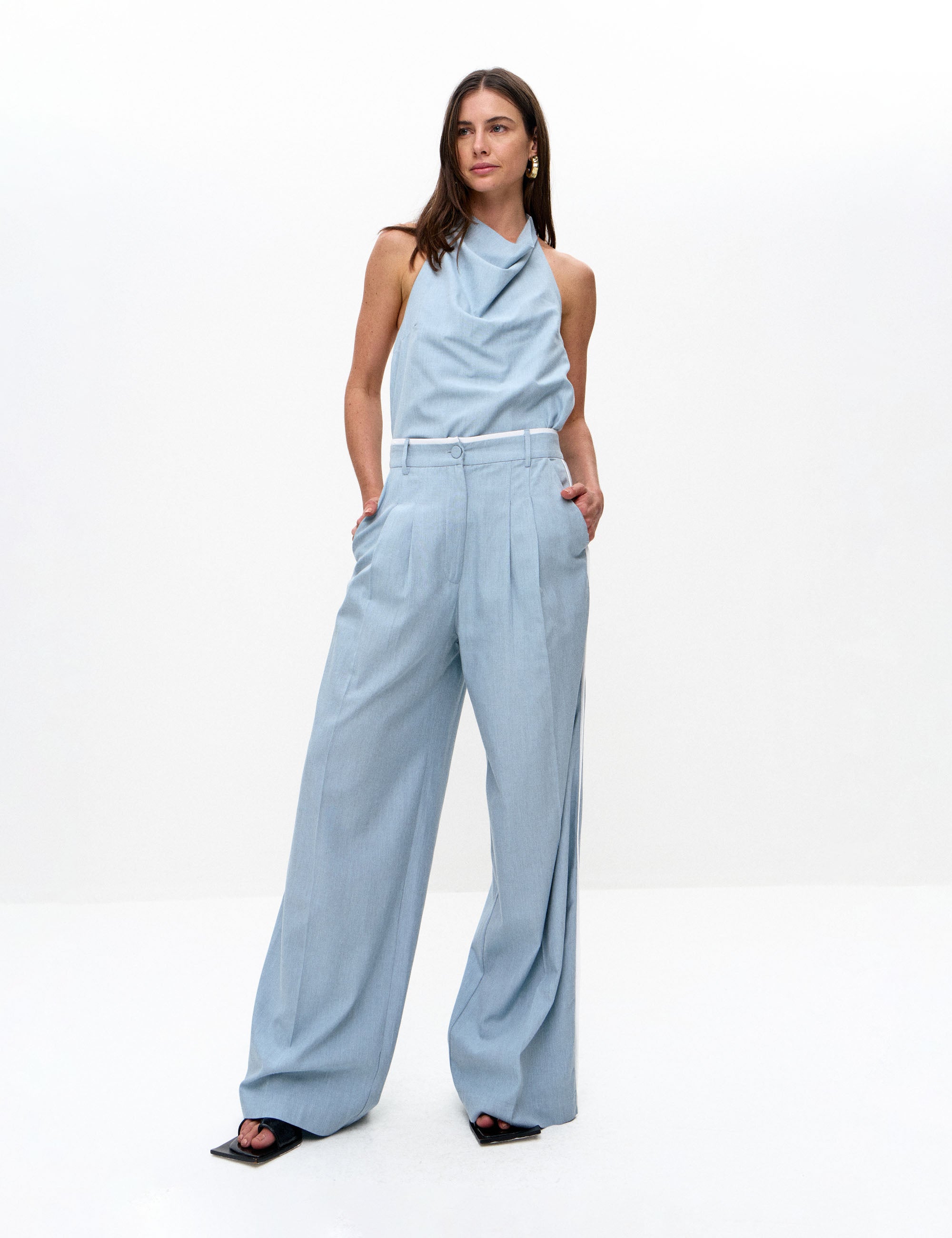 Calça Andreia Alfaiataria Azul