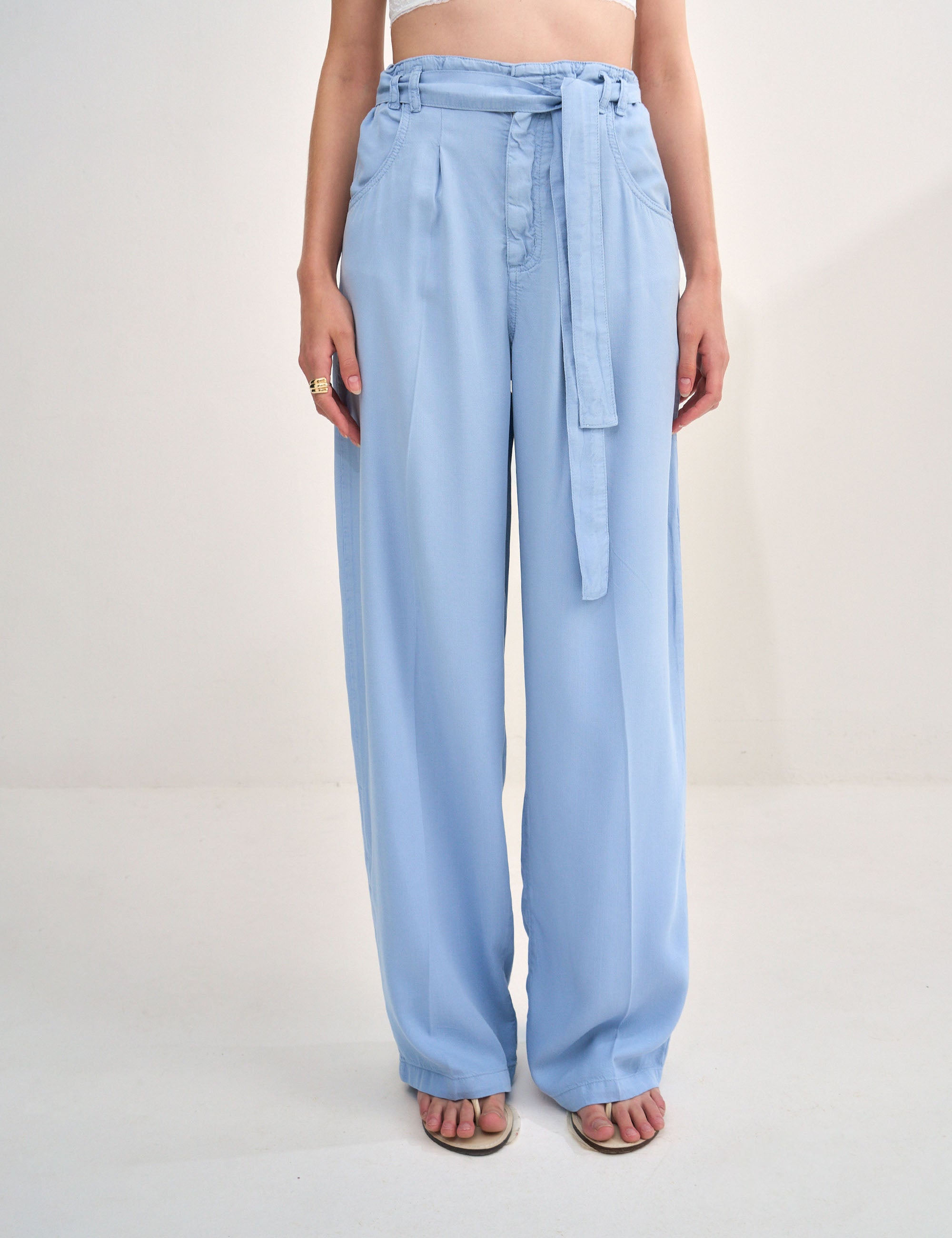 Calça Ava Liocel Jeans Azul