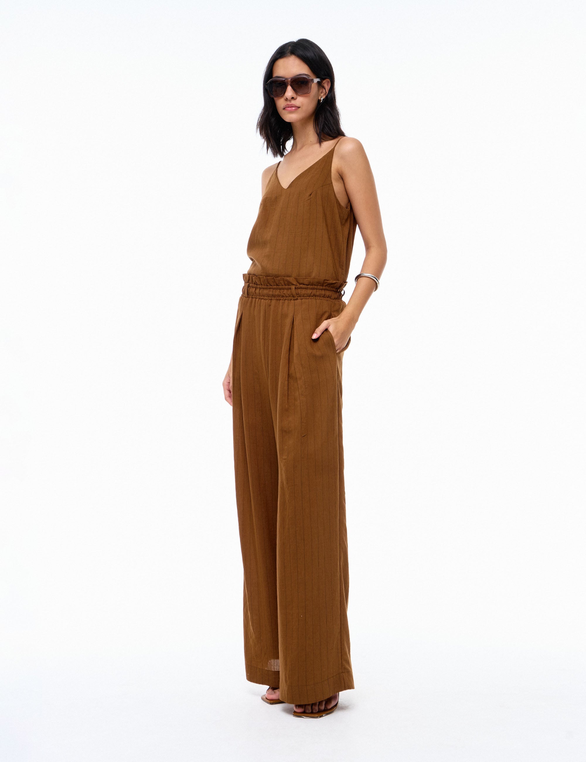 Calça Emanuelly Rayon Marrom